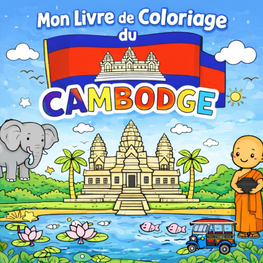 Mon livre de coloriage du Cambodge