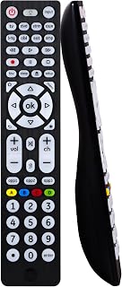 GE 8-Device Backlit Universal Remote Control for Samsung, Vizio, LG, Sony, Sharp, Roku, Apple TV, RCA, Panasonic, Smart TV, Streaming Players, Blu-Ray, DVD, Simple Setup, Black, 37123