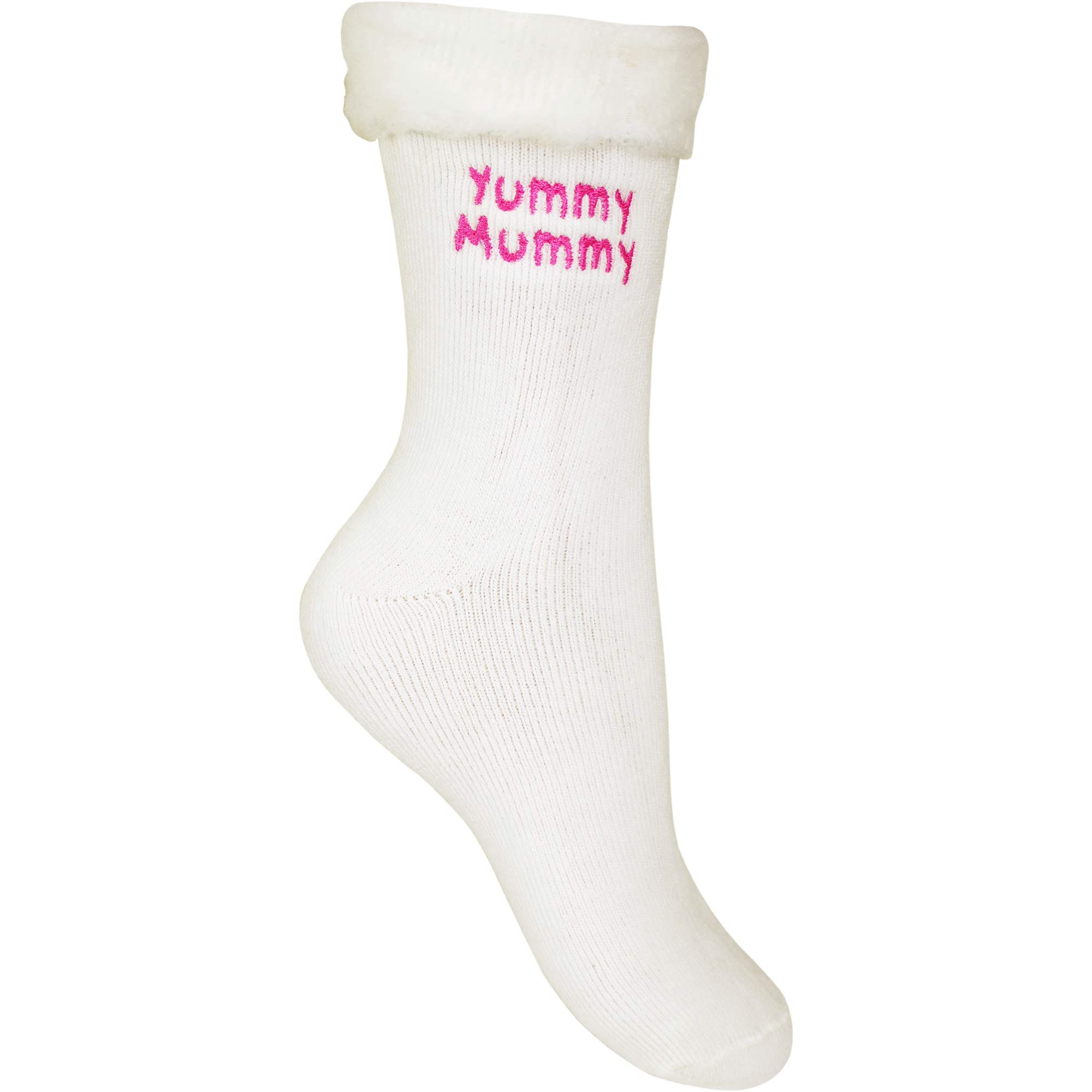 Teddyts Women's Yummy Mummy Mum Super Soft Cosy Thermal Bed Socks (Yummy Mummy)