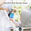 PaPaFboy Mini Portable Pram Fan, Rechargeable Small Clip on Fan for Stroller, Detachable 3 Speed 360° Rotate Flexible Tripod Handheld Desk Cooling for Car Seat Crib Treadmill Travel Essentials