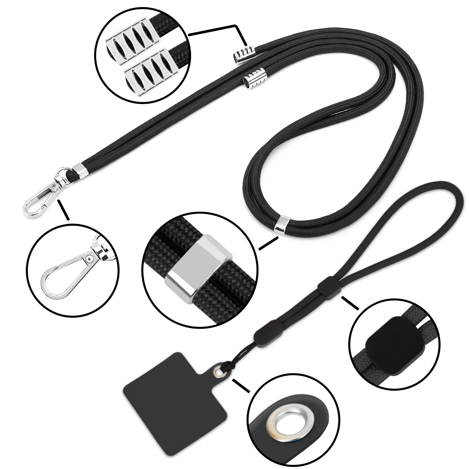 Fusion Crossbody & Wrist Phone Strap Set In Pouch - Suitable All Phones - View #10