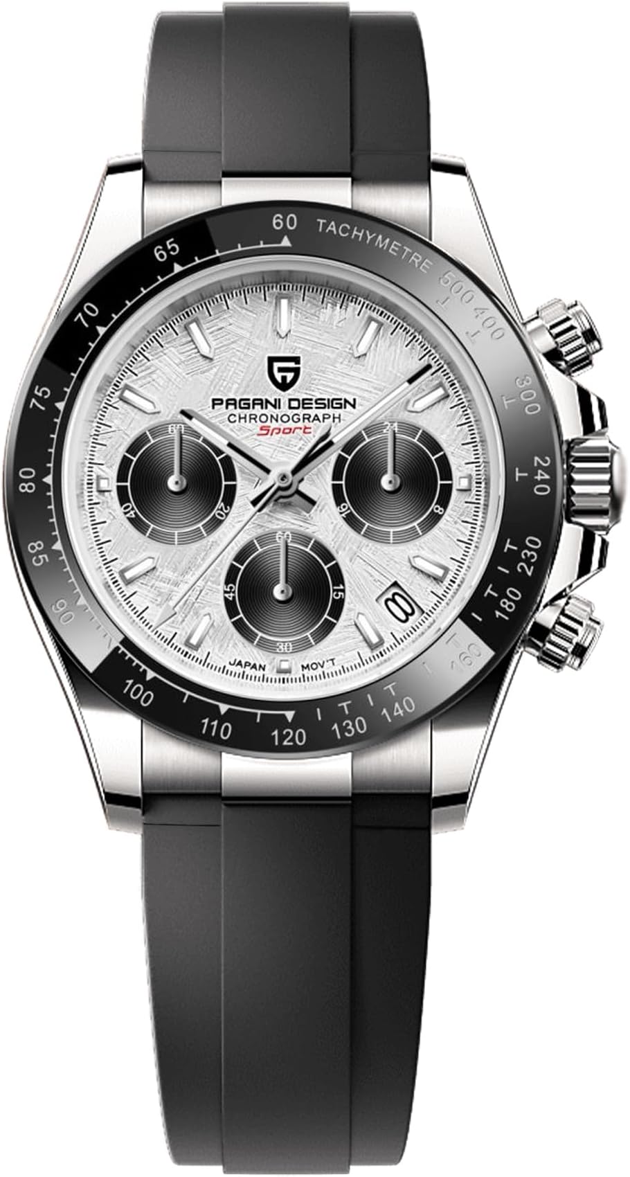 Pagani Design Mens Sapphire Glass Chronograph Stainless Steel Waterproof Luminous Watch Japanese Movement Men Quartz Watch for Men