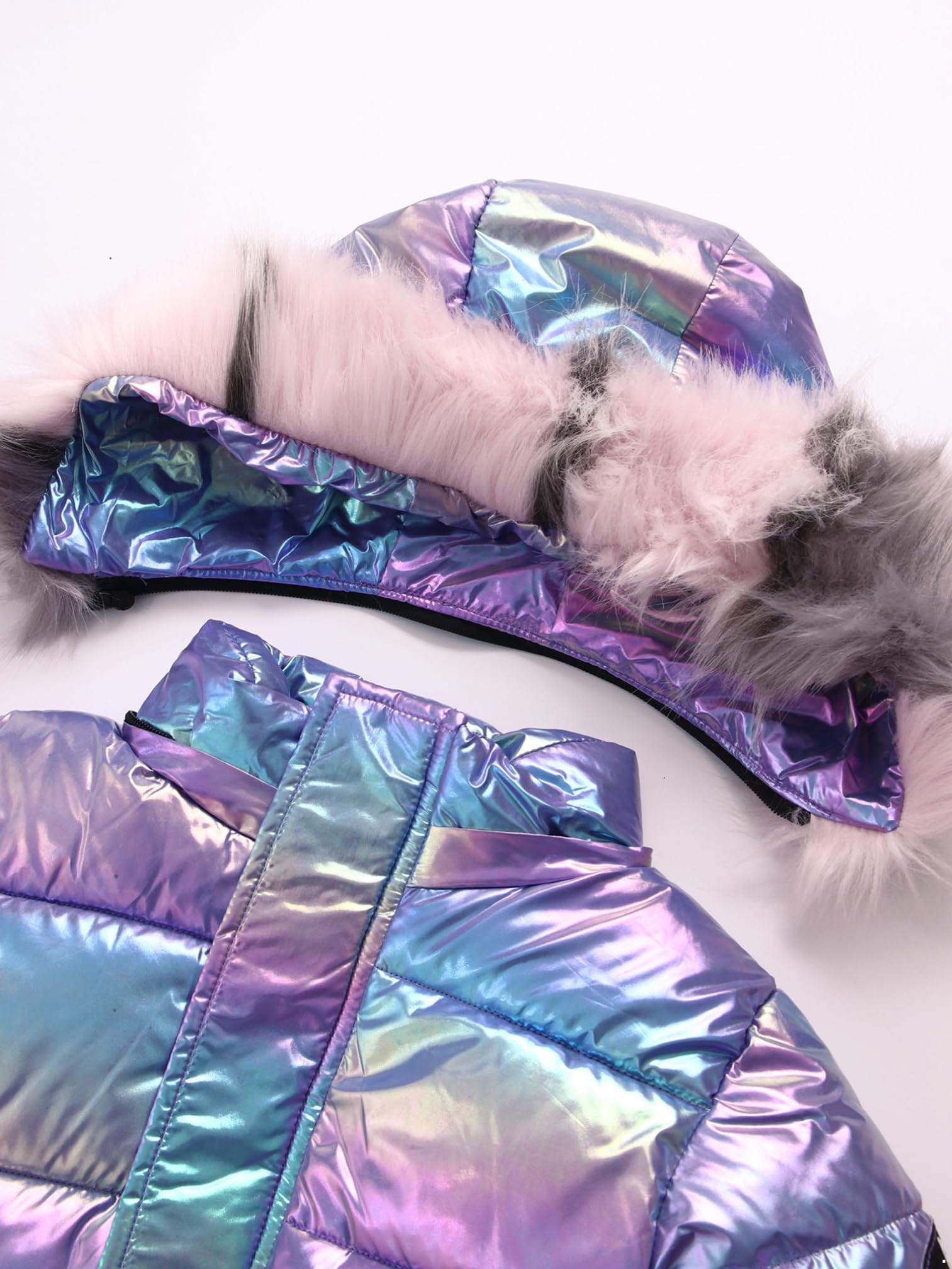 Agoky Chaqueta Plumífero Para Niña Abrigo Acolchado Cálido Chaqueta De Plumas Manga Larga Abrigo Casual Ropa Para Invierno Otoño