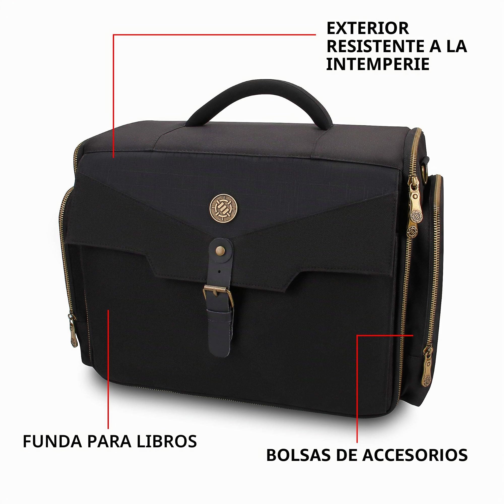 ENHANCE Mochila portátil para Figuras en Miniatura de Juegos Bolsa de Viaje con 4 Capas de Espuma Que se Ajustan a 108 miniaturas de infantería - Bolsillo frotal y 2 Bolsillos para Accesorios