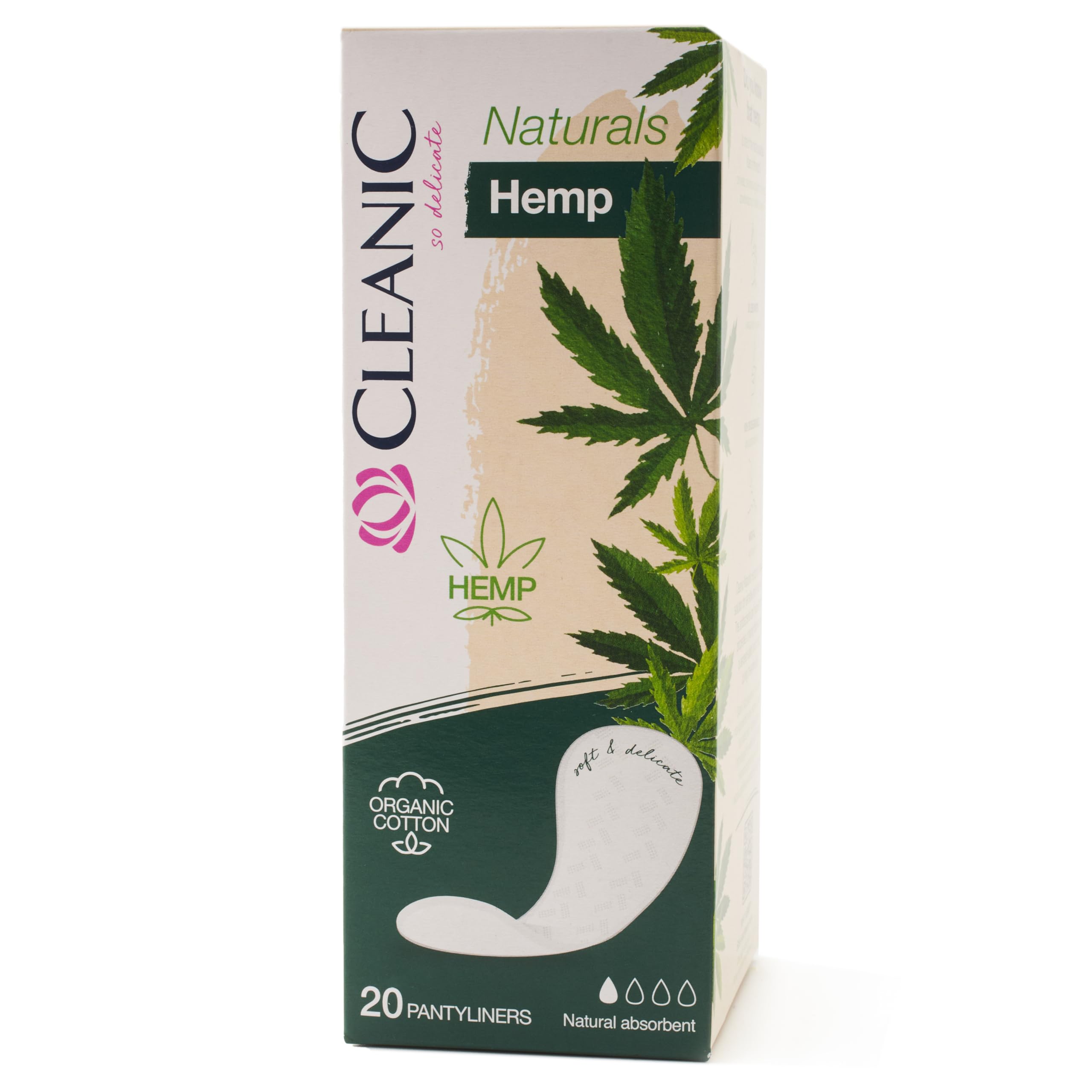 Naturals Organic Cotton&Hemp Night Sanitary pad 10 pcs