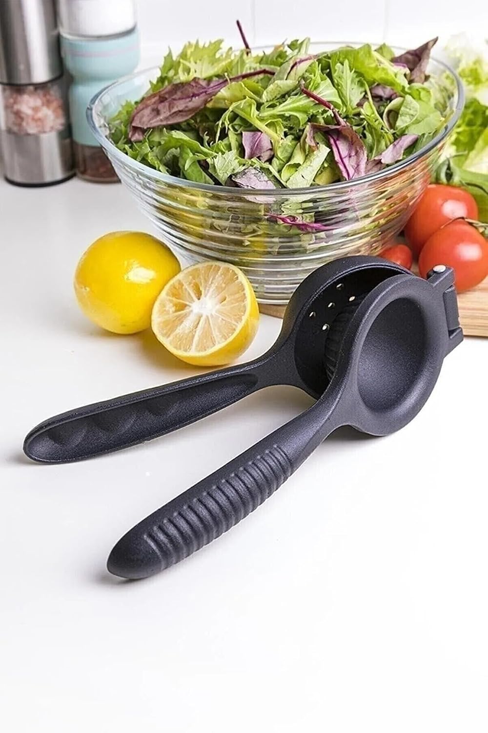 Citrus Juicer Lemon & Orange, Heavy Duty Cast Iron, Practical and Durable, Black