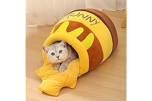 Cozy Honeypot Cat Bed: Sweet Dreams for Your Purrfect Pal