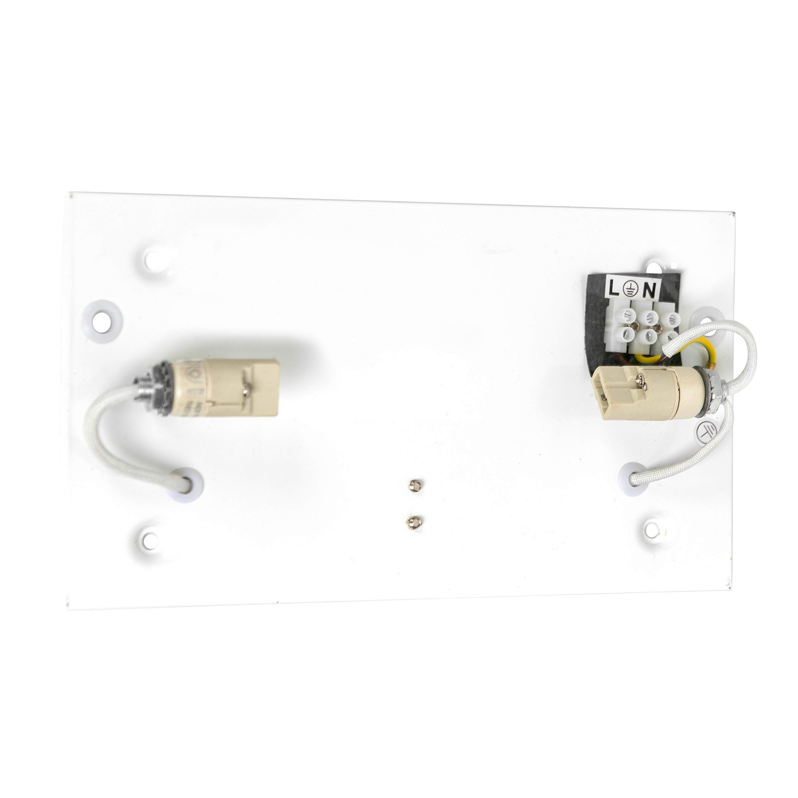 Qazqa Modern Up and Down Wandleuchte, Wandlampe - Otan - Weiß, Rechteckig, 5cm,