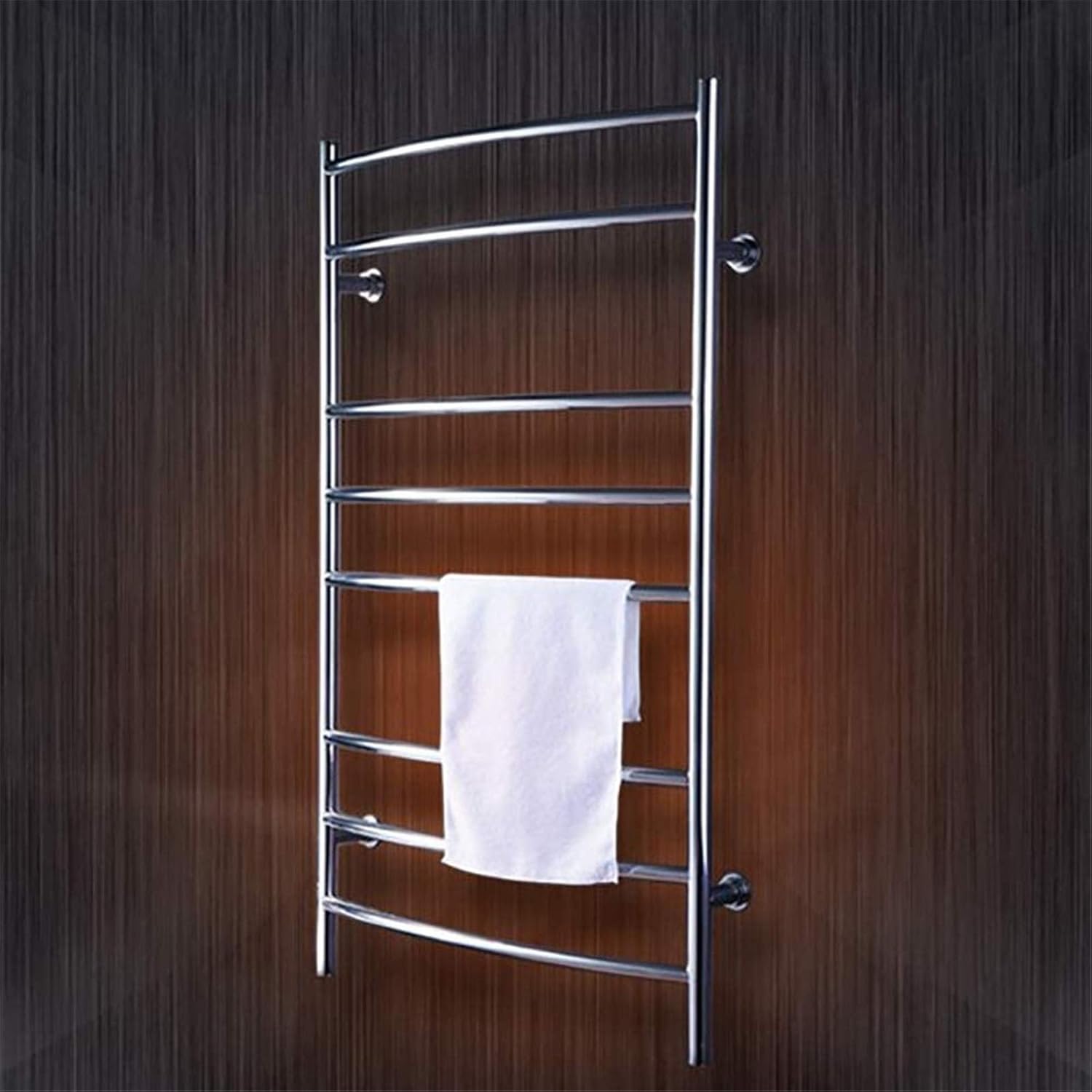 Electric Towel Rack, Heated Towel Rack Wall Mounted Stainless Steel with 8 Heated Bars Towel Warmer Bathroom Accessories