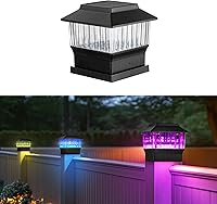 Vista 24 de 50 Lumen Luces Solares para Postes, 3 Modos Luces para Deck al Aire Libre, Valla, Tapa de Poste - 4x4 3.5x3.5 4.5x4.5 o 5.5x5.5, Luces LED