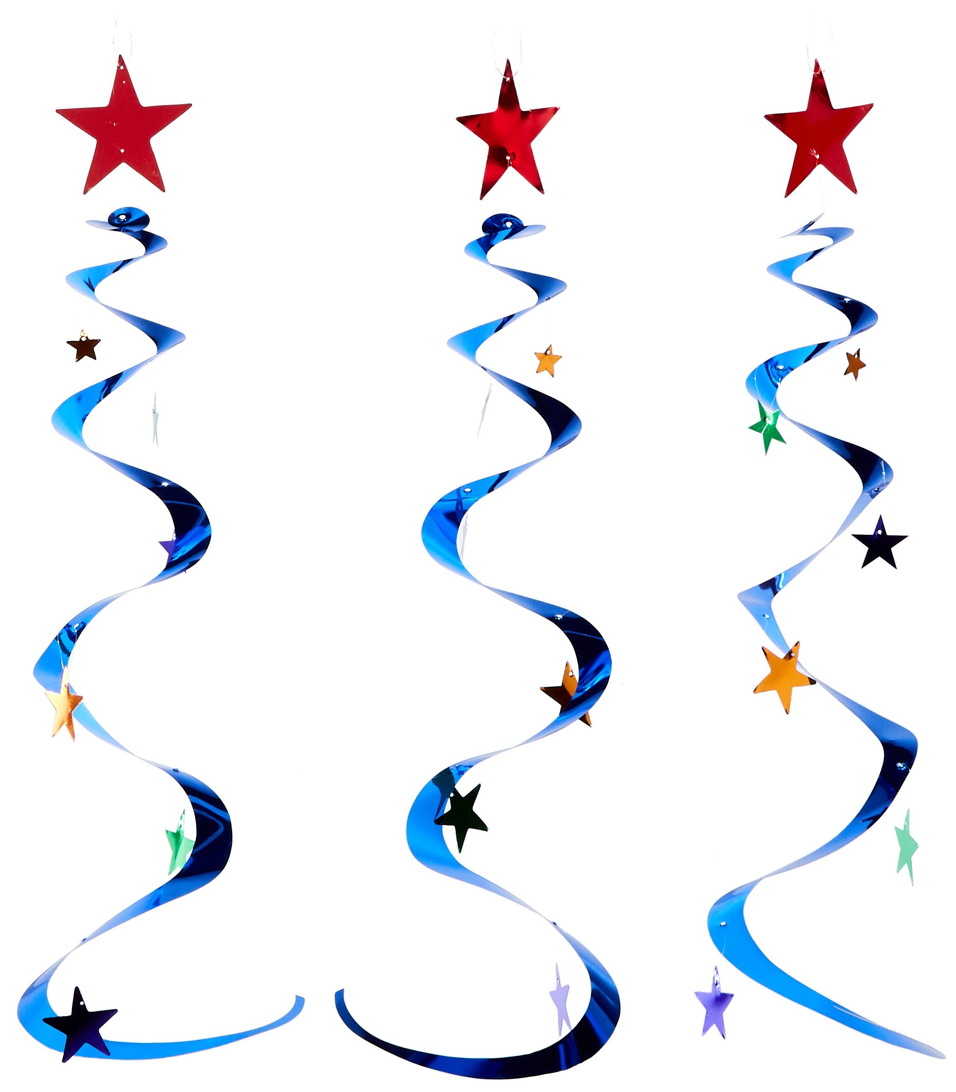 Star Whirls (schwarz & gold) (3 Stück) mehrfarbig