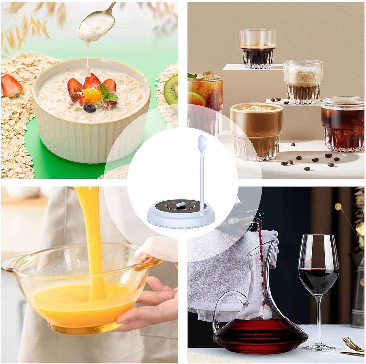 Portable Magnetic Stir Plate, Liquid Stirrer Device, Adjustable Mixers image 5