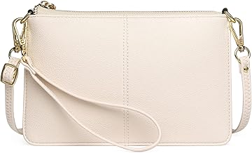 SENDEFN Leather Wristlet Clutch Small Women Crossbody Shoulder Bag Wallet Purses RIFD Card Slots