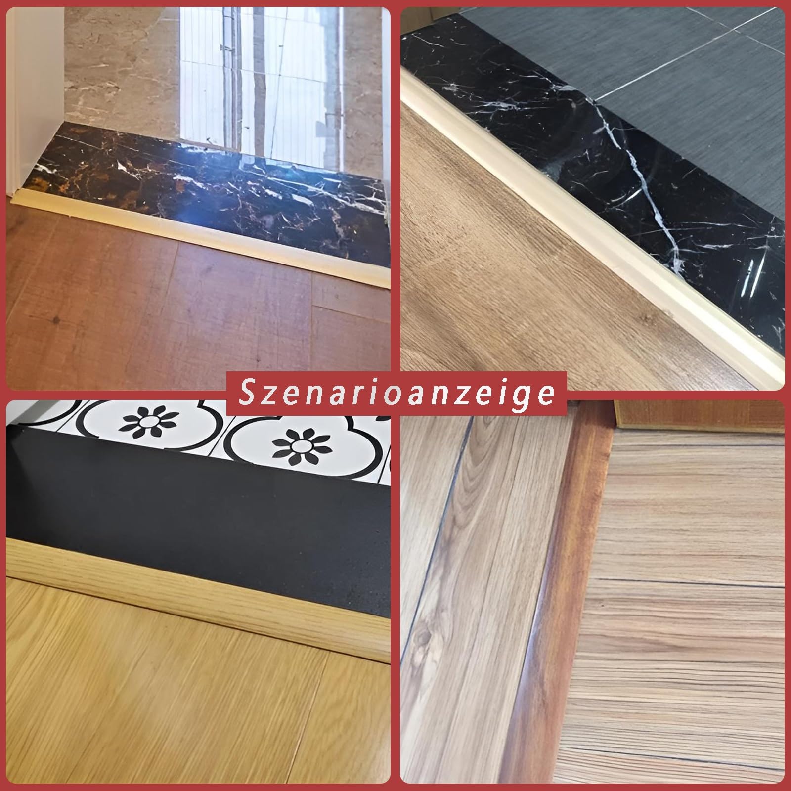 Perfil De Transición T De PVC Autoadhesivo Para Pisos: Ideal Para Unir Madera Y Baldosas. Solución Duradera Y Estética Sin Juntas, Perfecta Para Acabados Y Espacios Planos(Weiß,2 * 60cm)