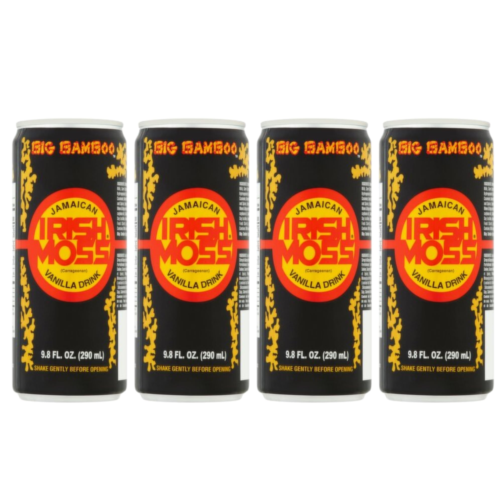 Jamaican Irish Moss Vanilla Drink, 9.8 fl oz (4 Pack) | Traditional Caribbean Energy & Nutritional Beverage | Made with Sea Moss, Milk & Spices | Authentic Jamaican Drink