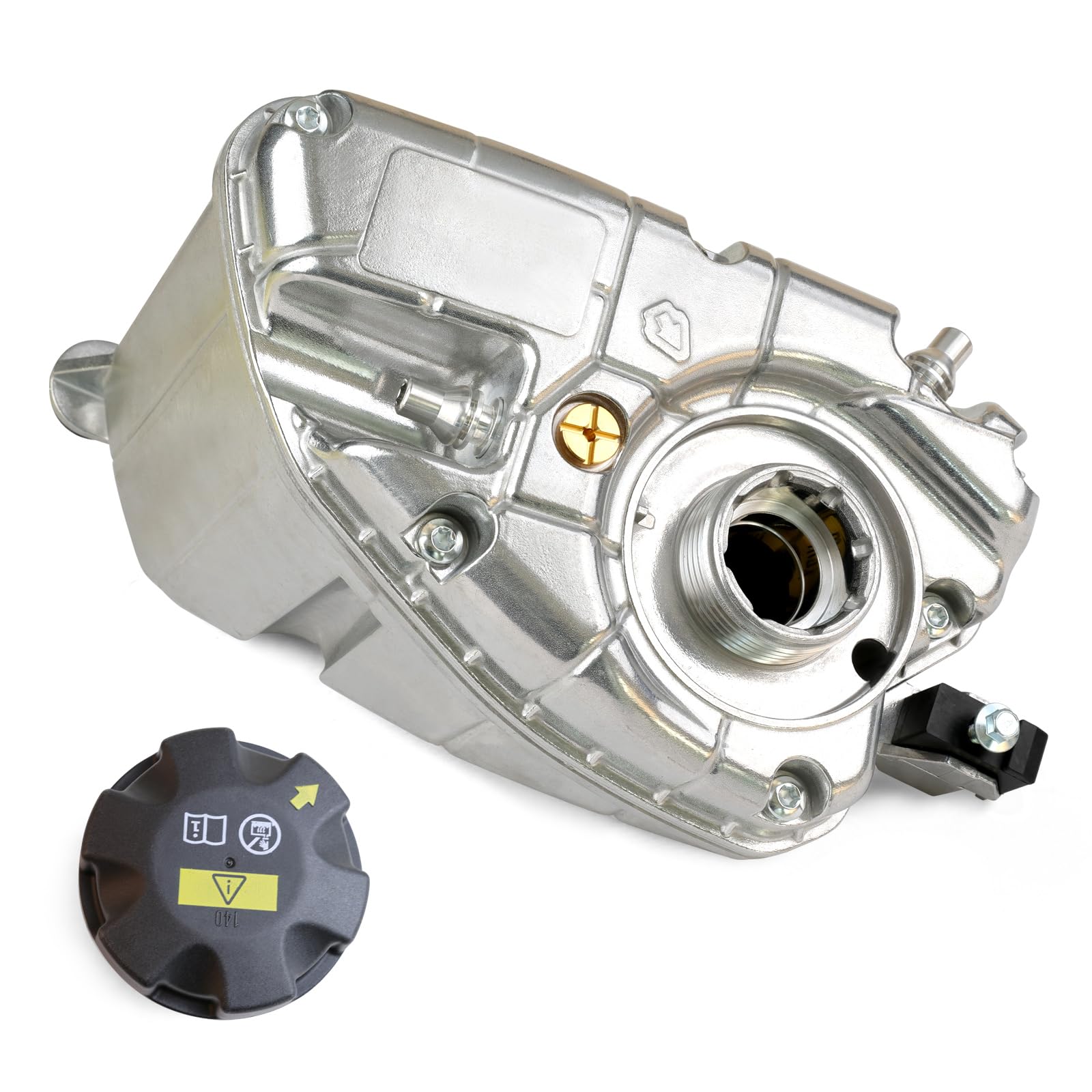 MITZONE Upgraded Aluminum Coolant Reservoir Expansion Tank compatible with BMW G30 G32 G12 G14 G15 G16 530e 530i 540i 740i 740e 745e 840i xDrive Replace 17139846642