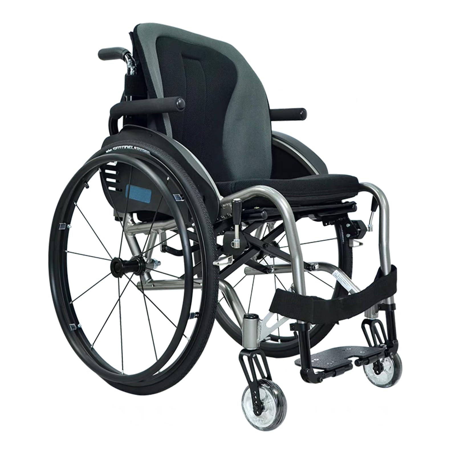 Carrozzina Sportiva per Il Tempo Libero, Carrozzine manuali autospinte, Carrozzina Pieghevole Leggera, Carrozzina Pieghevole Sportiva per at