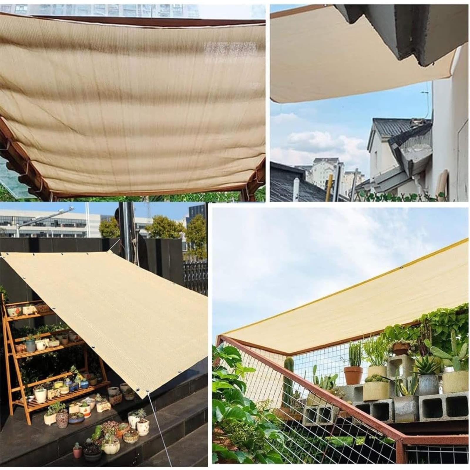 Tela de malla resistente para invernadero y jardín, 5 m x 5 m, protege las plantas del viento, las heladas y los daños del sol