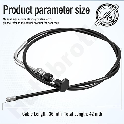 Miniatura 3 de Cable de estrangulador 112-9753 compatible con cortacésped Toro Timecutter 74365 74366 74374 74386 74387, 112-9753 Cable de estrangulador Exmark