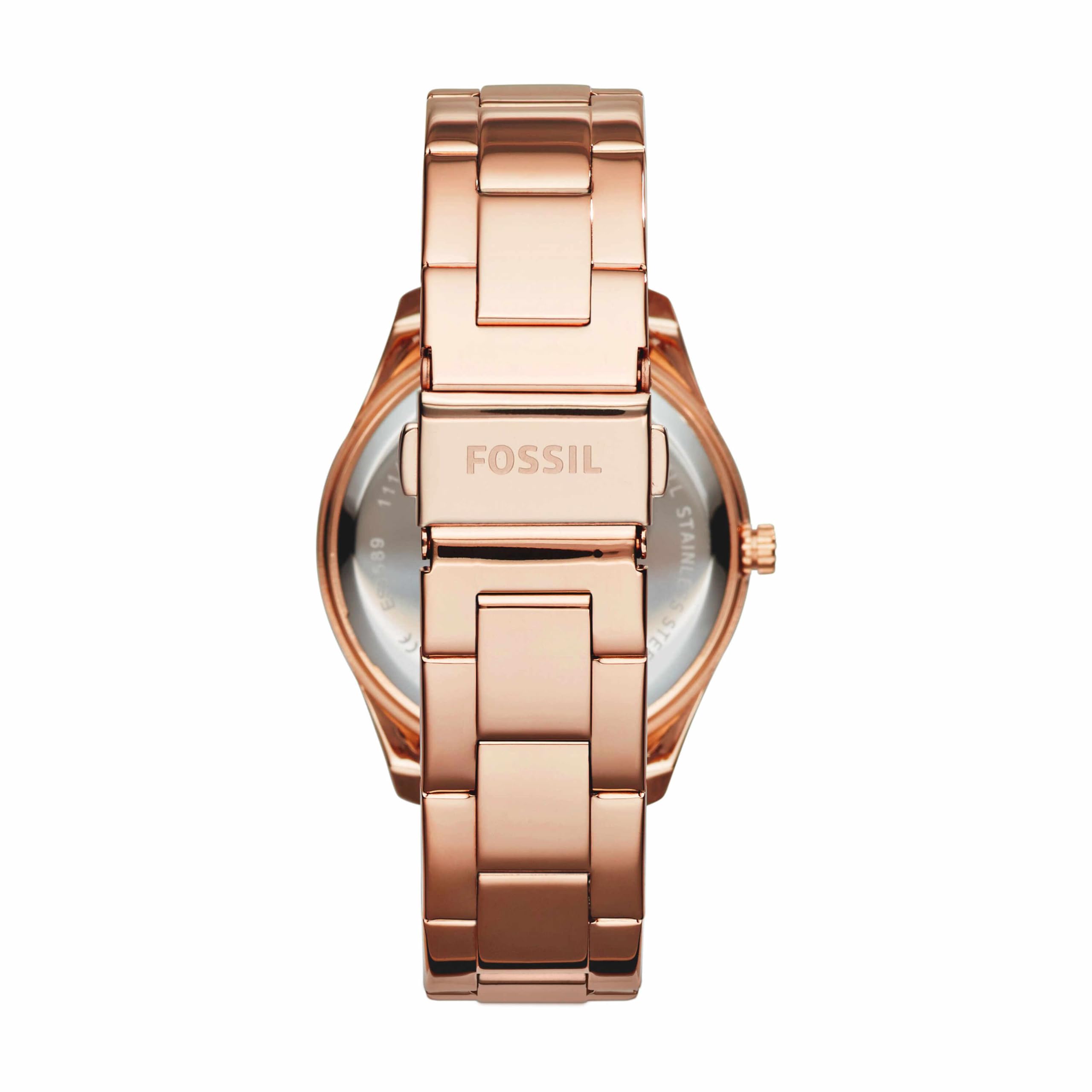 FOSSIL Damenuhruhr Stella Dreizeiger-Datum, Edelstahl mit 37 mm Gehäusegröße