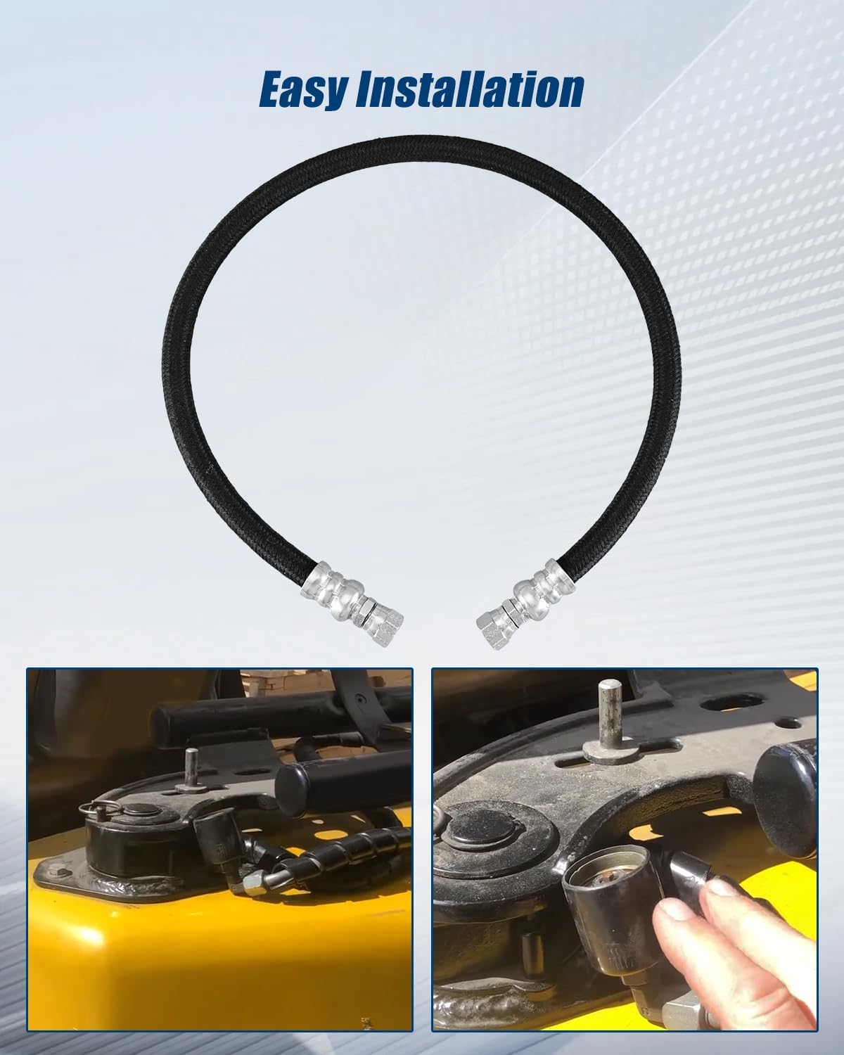 Forklift LPG Propane Hose 34" Tank Cylinder Hose with Female Coupler Connector, Universal Fit