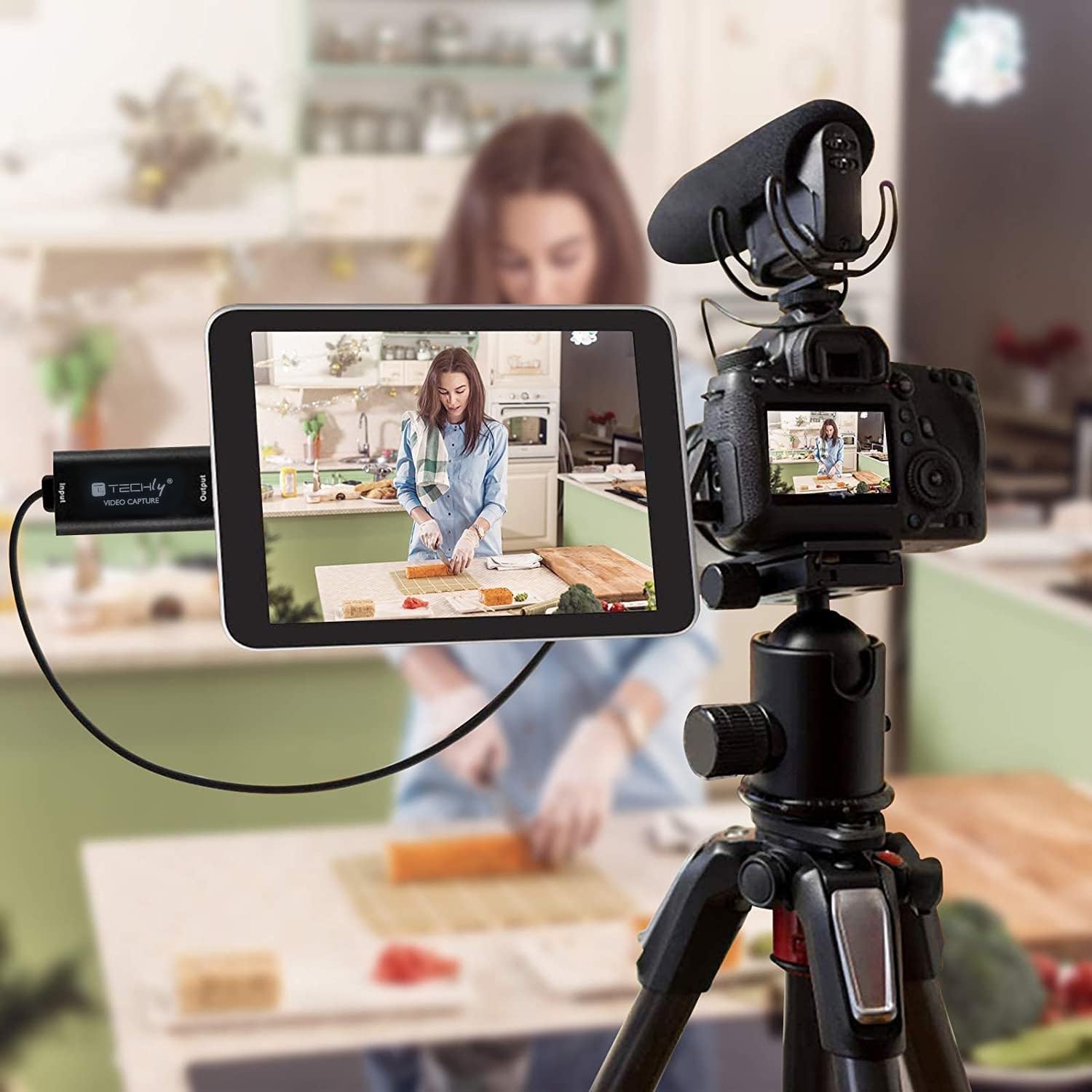 Techly 361919 - Tarjeta de Captura de vídeo HDMI 1080P, portátil, Color Negro