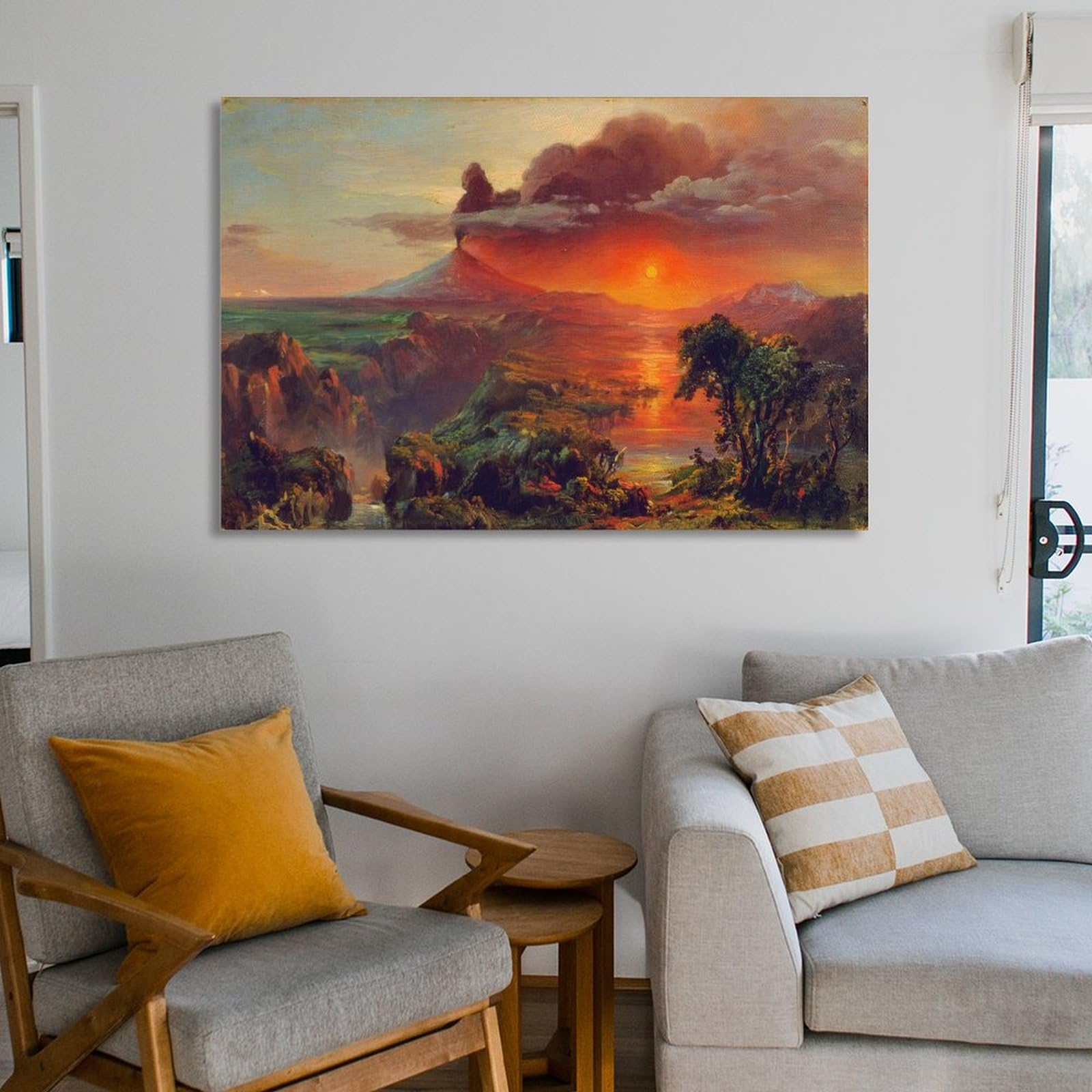 Amazon.com: JU XIANG Cotopaxi by Frederic Edwin Church Prints