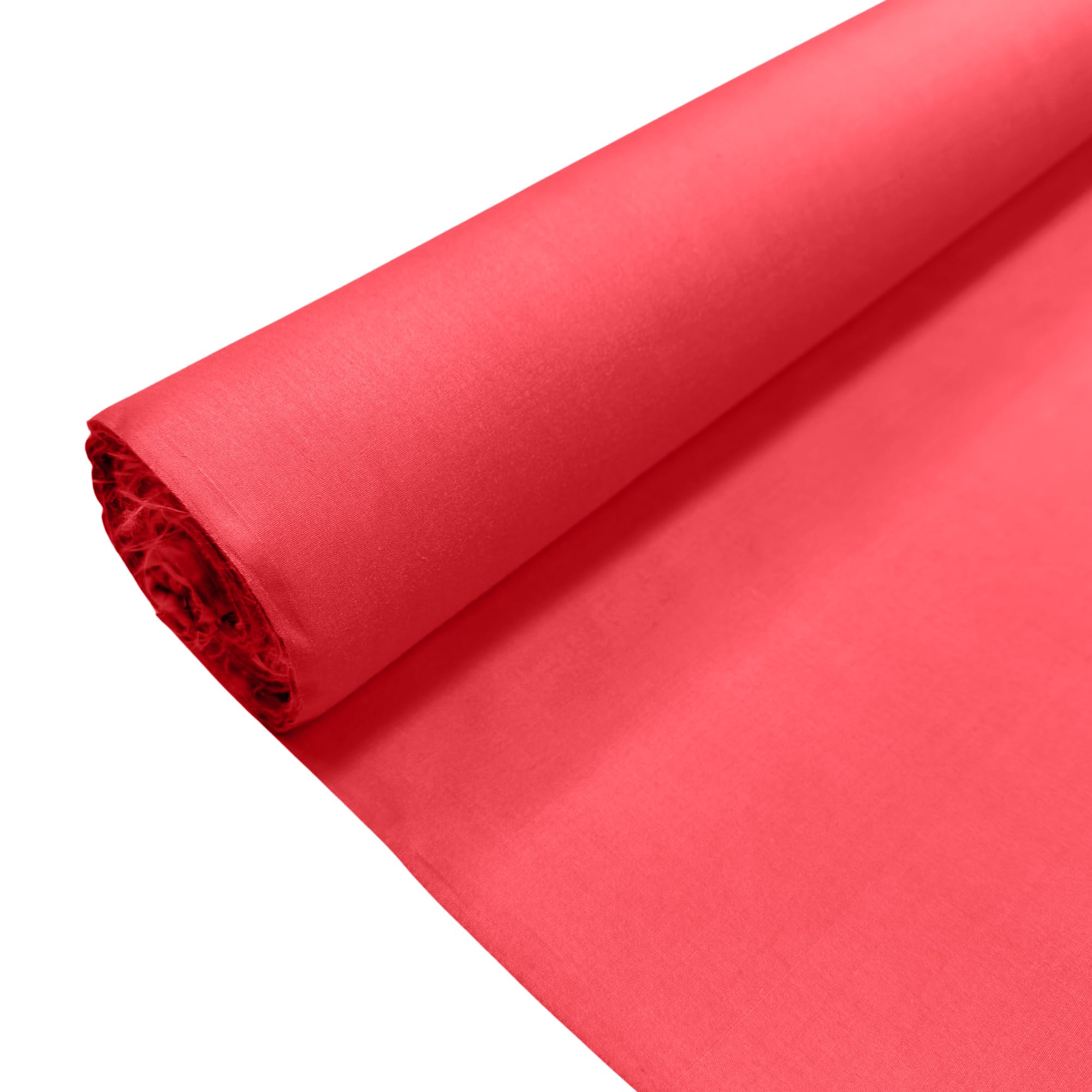 Watermelon Plain Polycotton Fabric Dress Craft Poly Cotton Material | 3 Metre (300cm x 112cm) | Soft Poly Cotton for Sewing, Dressmaking, Crafts, Bunting & Lining