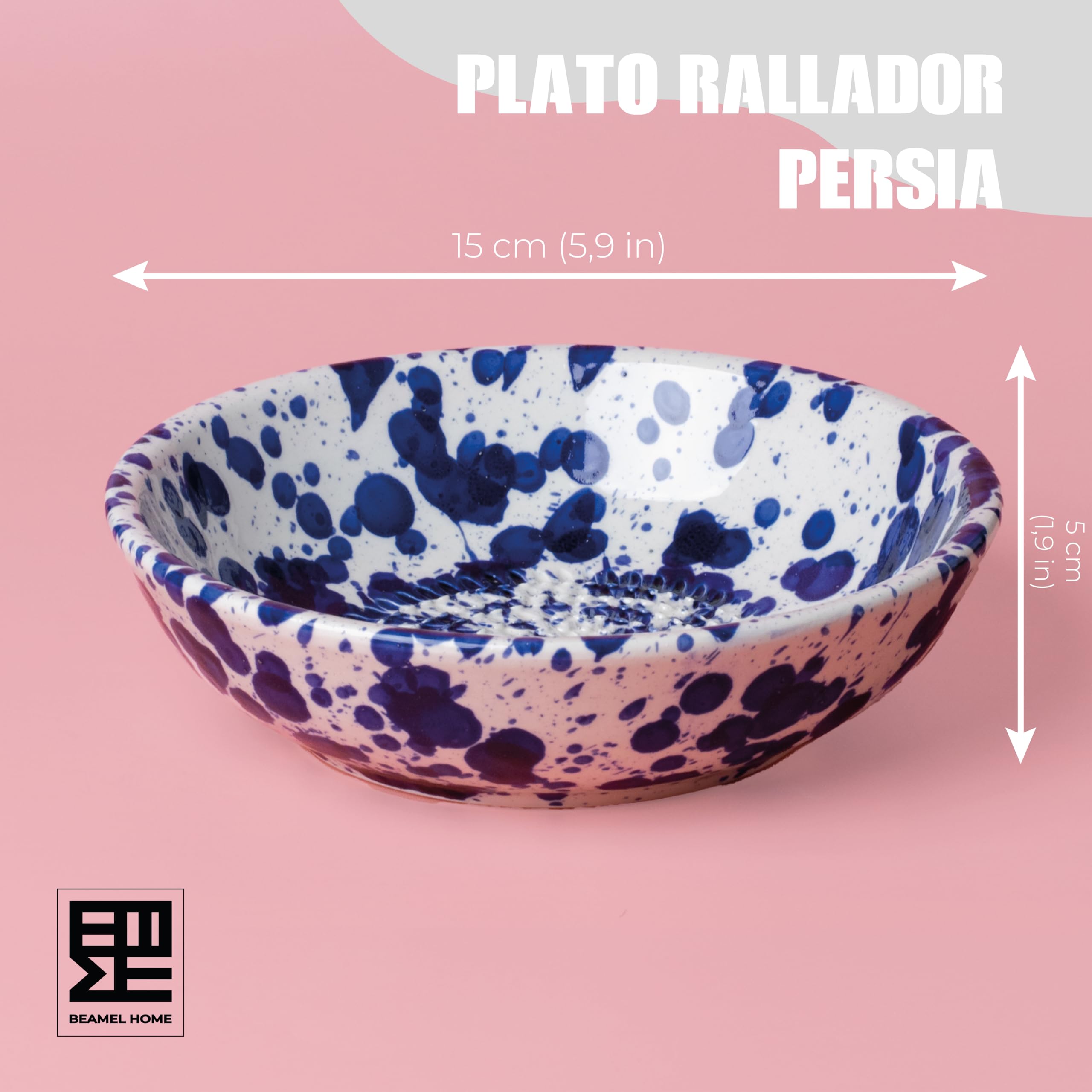 Piatto grattugia in ceramica fatta a mano design decorativo utensile cucina arte funzionale stoviglie artigianali moderne originali design tradizionale e decorativo (Persia, medio)
