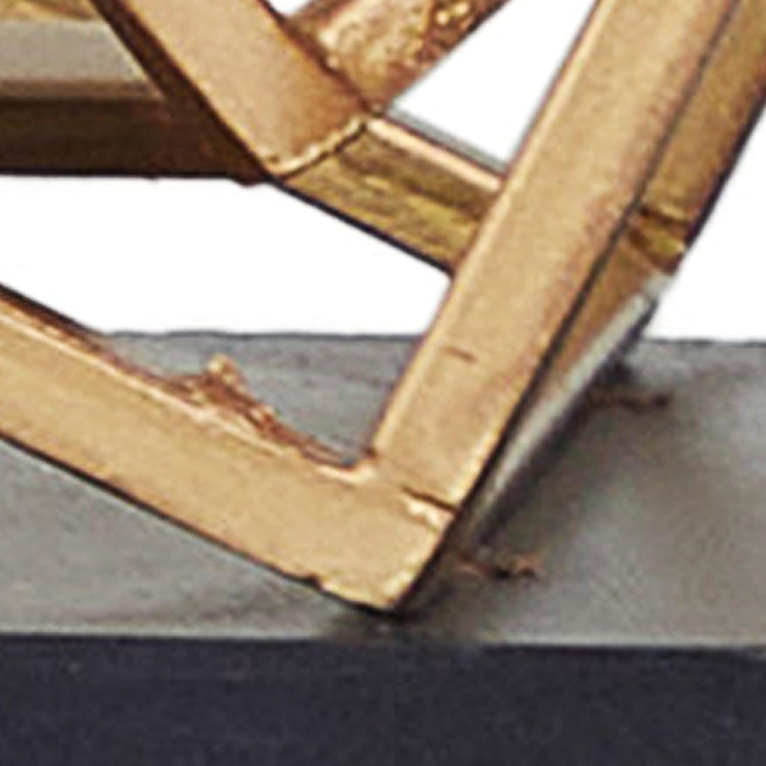 Deco 79 Stainless Steel Metal Geometric Decorative Bookends Overlapping Cube Non Skid Bookends with Black Bases, Set of 2 Office Bookends8"W, 8"H, Gold