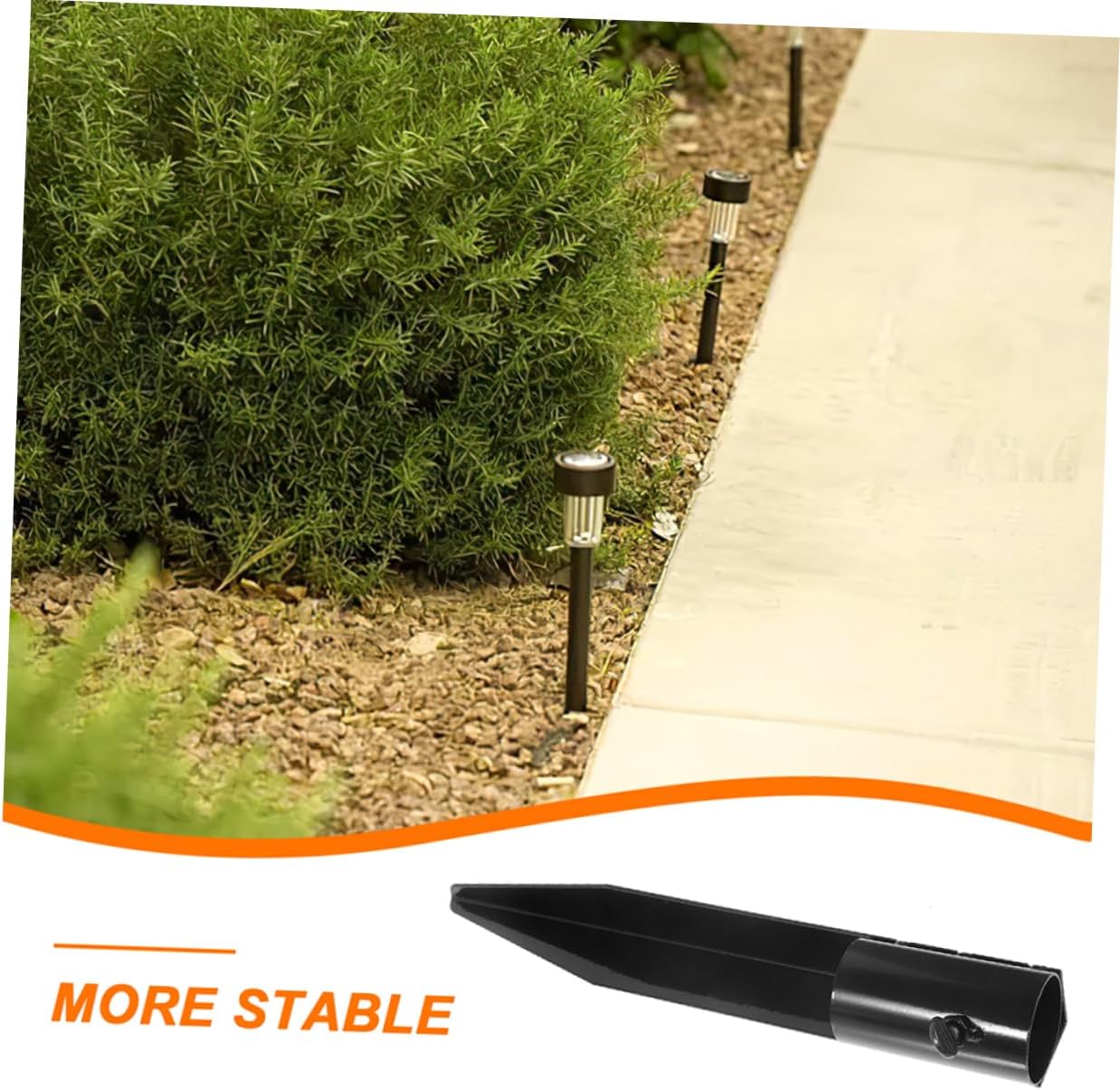 4pcs Reinforced Metal Ground Spikes for Landscape Lighting Garden Lamp Stakes Weatherproof Outdoor Light Accessories for Garden and Use