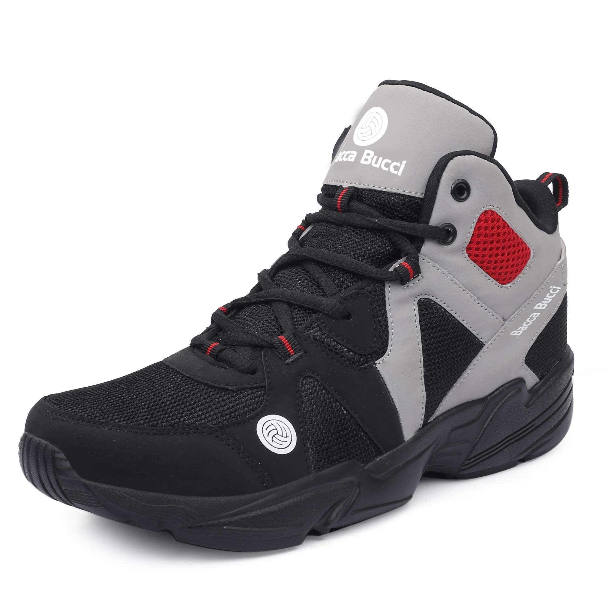 See full amazon price history chart for Bacca Bucci® Mens Caper High Top Men Sneakers with Anti Slip Sole & Breathable Upper- Grey/Black, Size UK6 Bacca Bucci® Mens Caper High Top Men Sneakers with Anti Slip Sole & Breathable Upper- Grey/Black, Size UK6 (B08YDGS7LS) Amazon Price History, Amazon Price Tracker