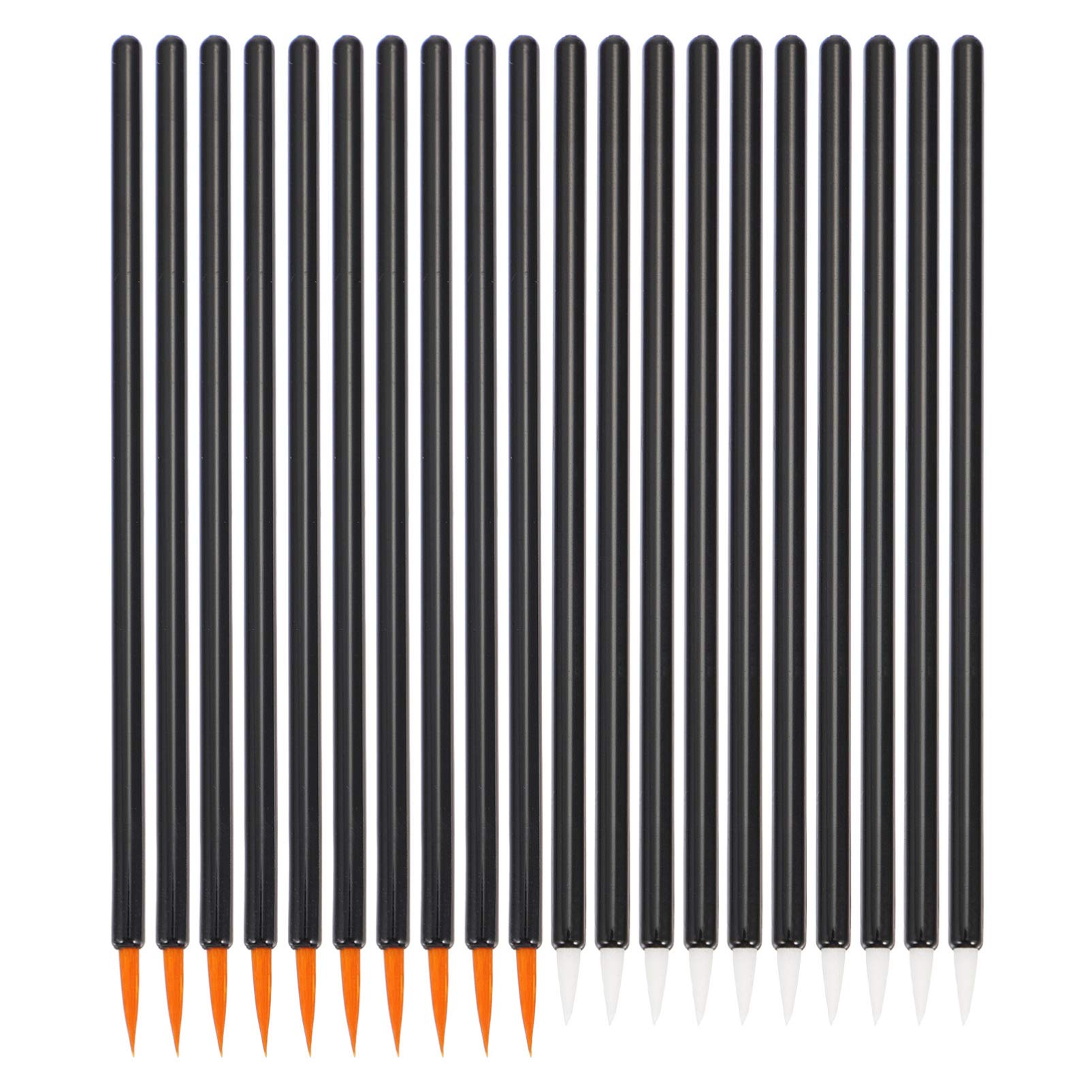 minkissy 3sets Disposible Eye Makeup Eye Stick Eyeliner Brush Applicator Fiber Tip Easy to Use Store Ideal for Outline 100pcs*3