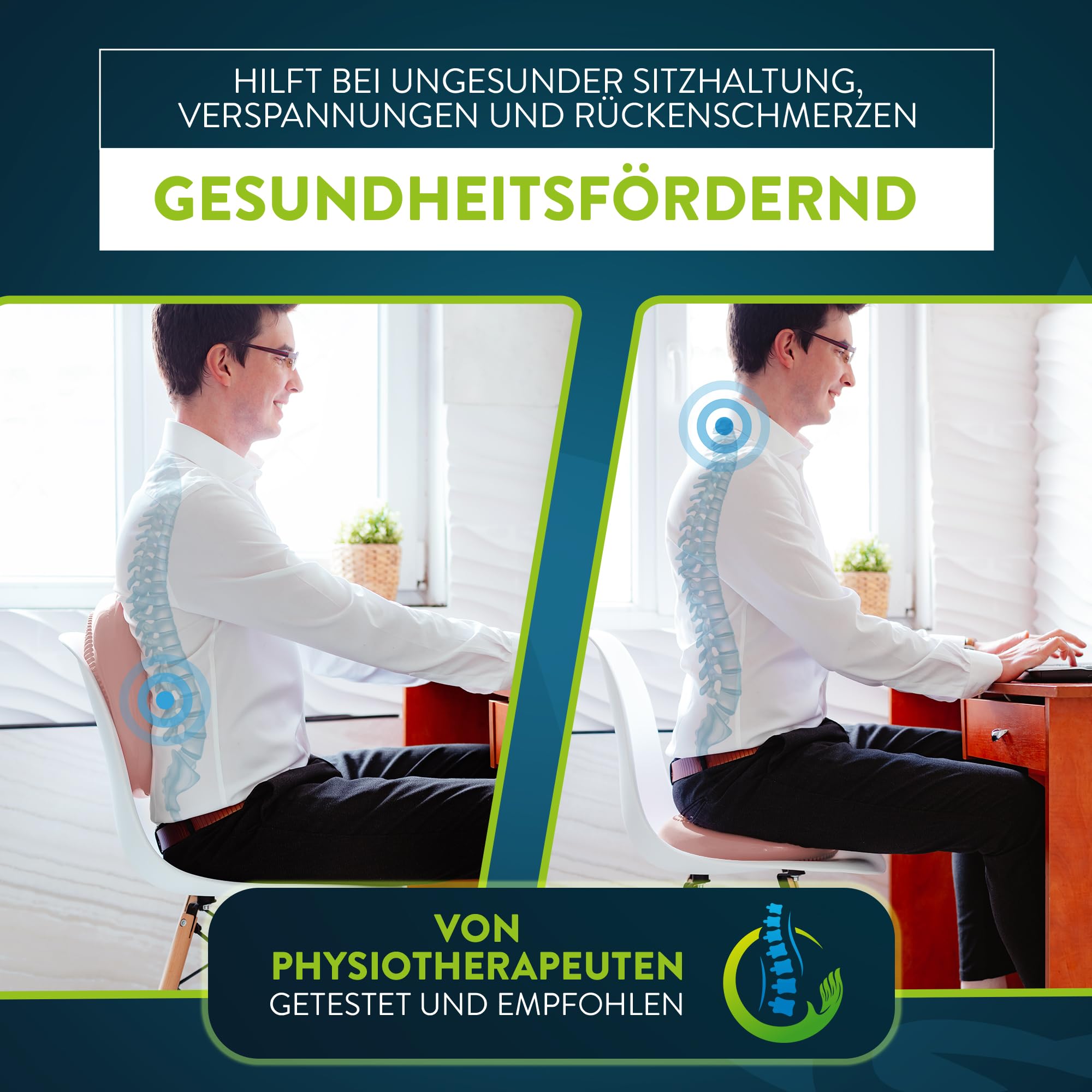 ZenBalance Cuscino Propiocettivo, Cuscino Ortopedico per Riabilitazione, Disco Propiocettivo Gonfiabile per Postura, Balance Board per Sport & Fisioterapia, incl. pompa, e-book, 33 cm (Rosa)