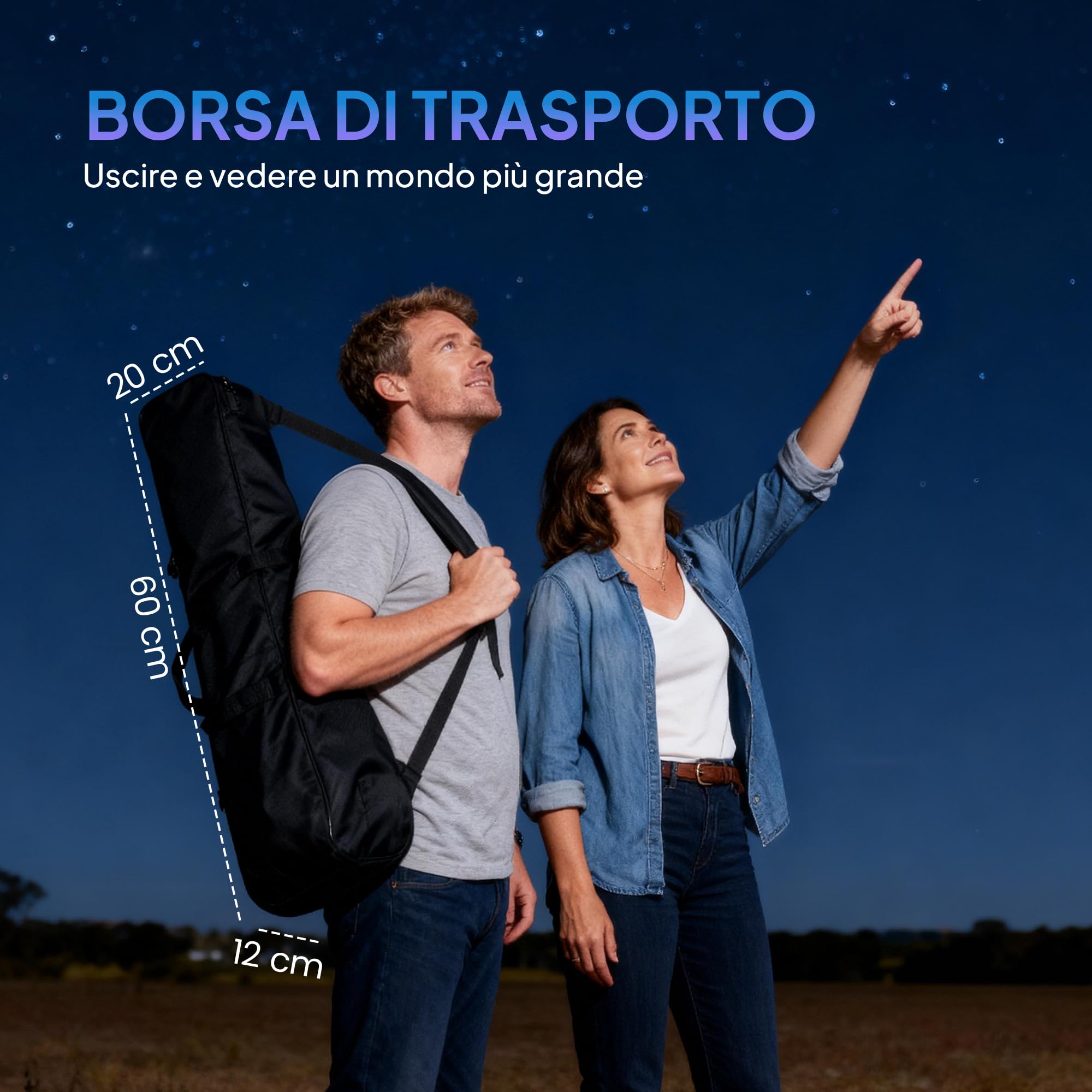 Outsunny Telescopio Astronomico con 70mm Apertura/400mm 40X/16X Bianco | Telescopio Rifrattore Portatile, Adattatore Telefono, Borsa da Trasporto, Treppiede Regolabile in Altezza, per Adulti