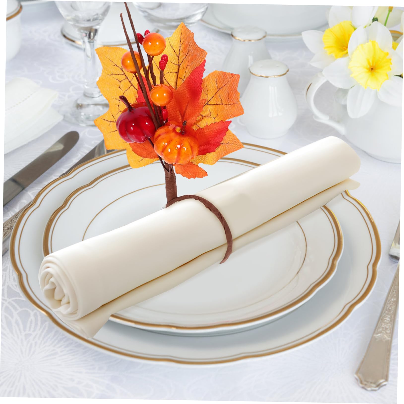 Alipis 36stücke Teiliges Napkin Mit Herbstblatt-Design Tischdekoration Für Thanksgiving Hochzeiten Und Festlichkeiten