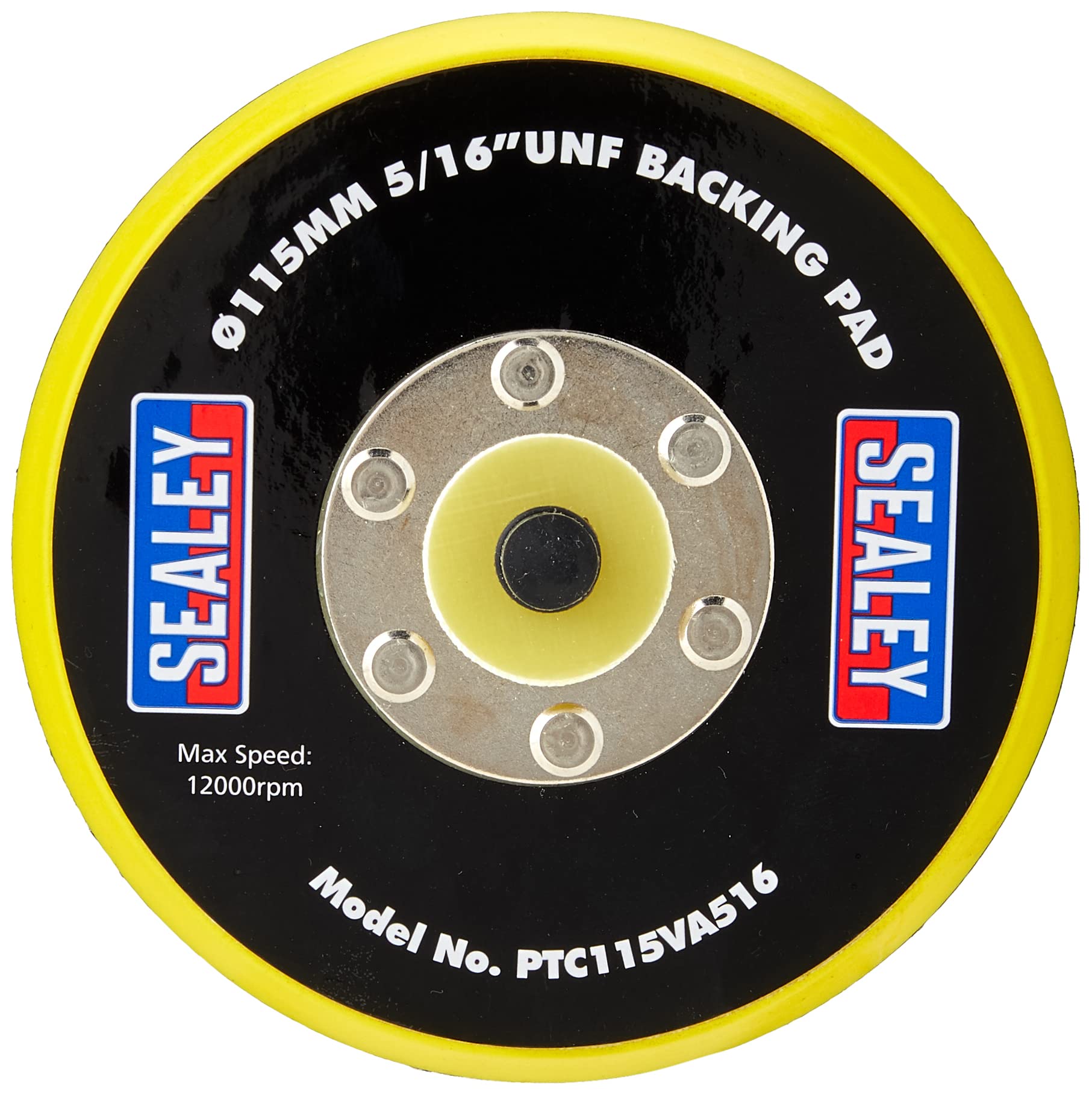 Sealey Hook-and-Loop Backing Pad �115mm 5/16""UNF PTC115VA516