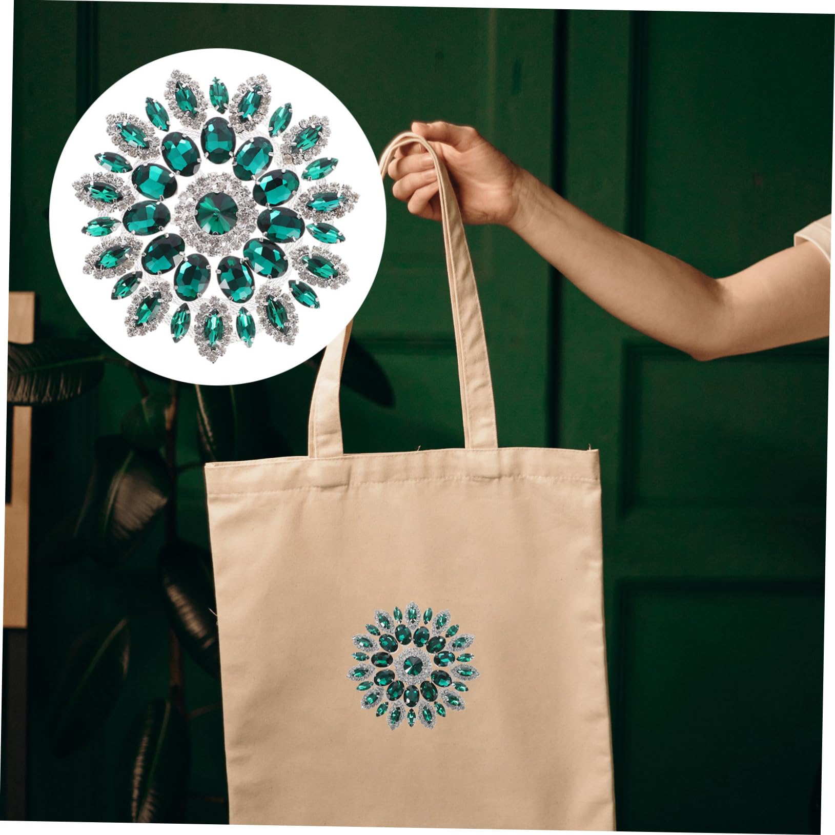 3pezzi Patch Creativo Strass Per Abbigliamento Decorazione Fai Te Per Gonne e Accessori Ab Base Argentata Facile Da Applicare