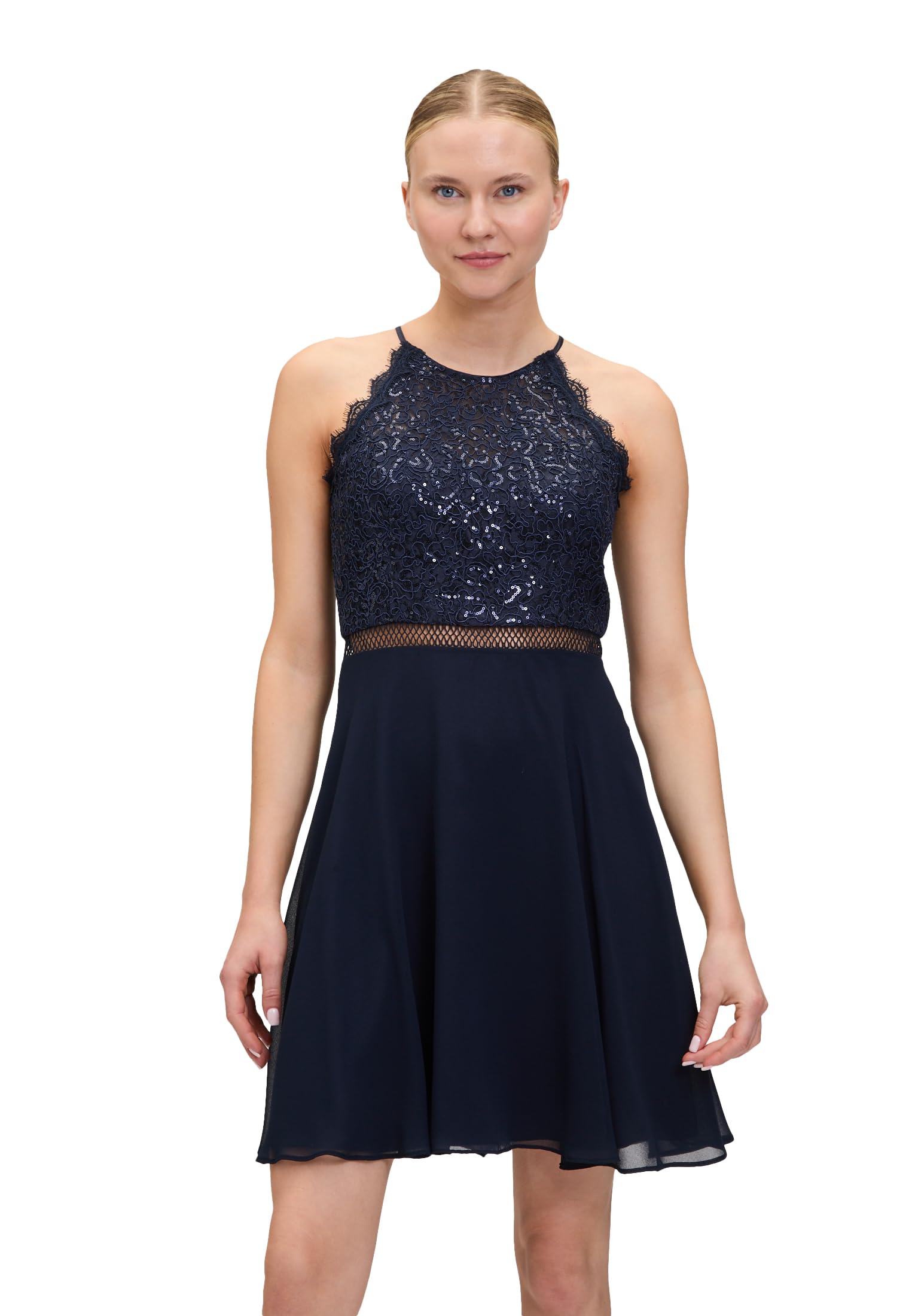 Vera Mont Damen Cocktailkleid mit Spitze