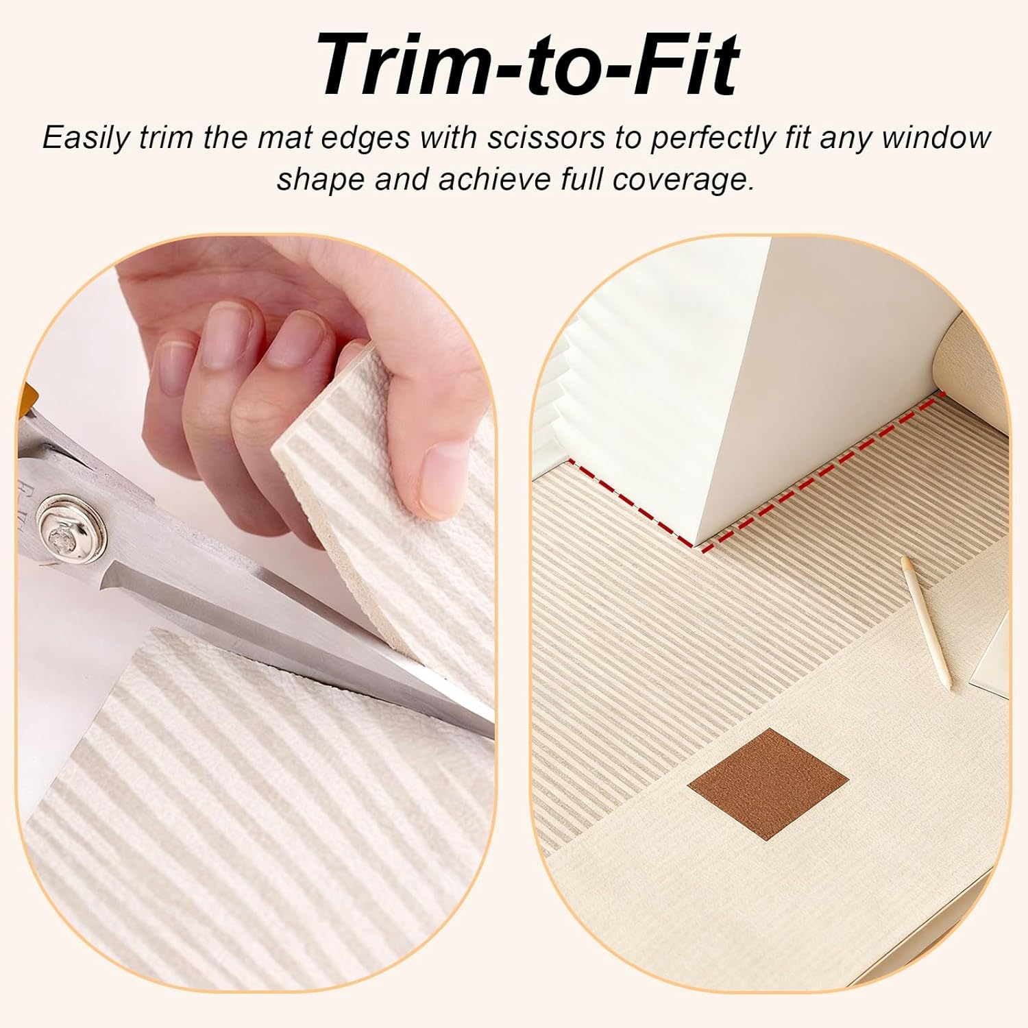 Trimmable Small Window Sill Mat, Waterproof Window Sill Cushion Pad Plants Pot Mat, Bay Window Countertop Protector Cover Pads for Household(Style4,20x8in/50x20cm)