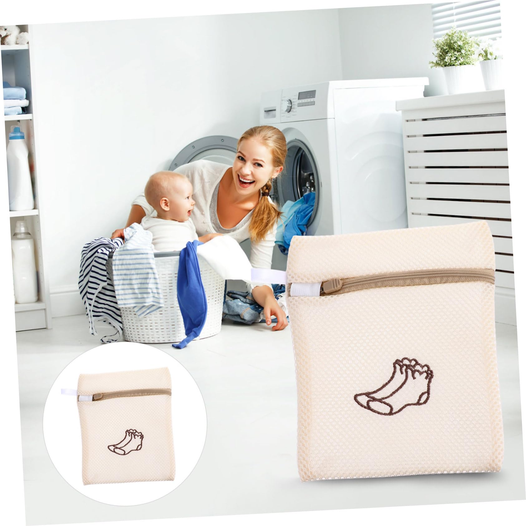Ciieeo 15stücke Waschbeutel Für Socken Und Bhs Robuste Netz-waschbeutel Für Wäsche Beige Für Zuhause Oder Reisen Schützend Und Langlebig