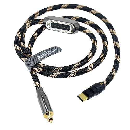 Cable USB c a óptico de 3 pies optar macho tipo c a interfaz de audio de fibra óptica digital Adaptador hembra Cable Toslink para amplificador de