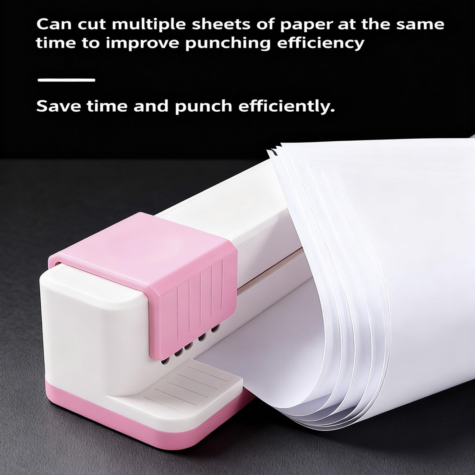 30 fori di carta perforatrice portatile portatile per fori sfoglia carte per artigianato scrapbooking cancelleria strumento manuale