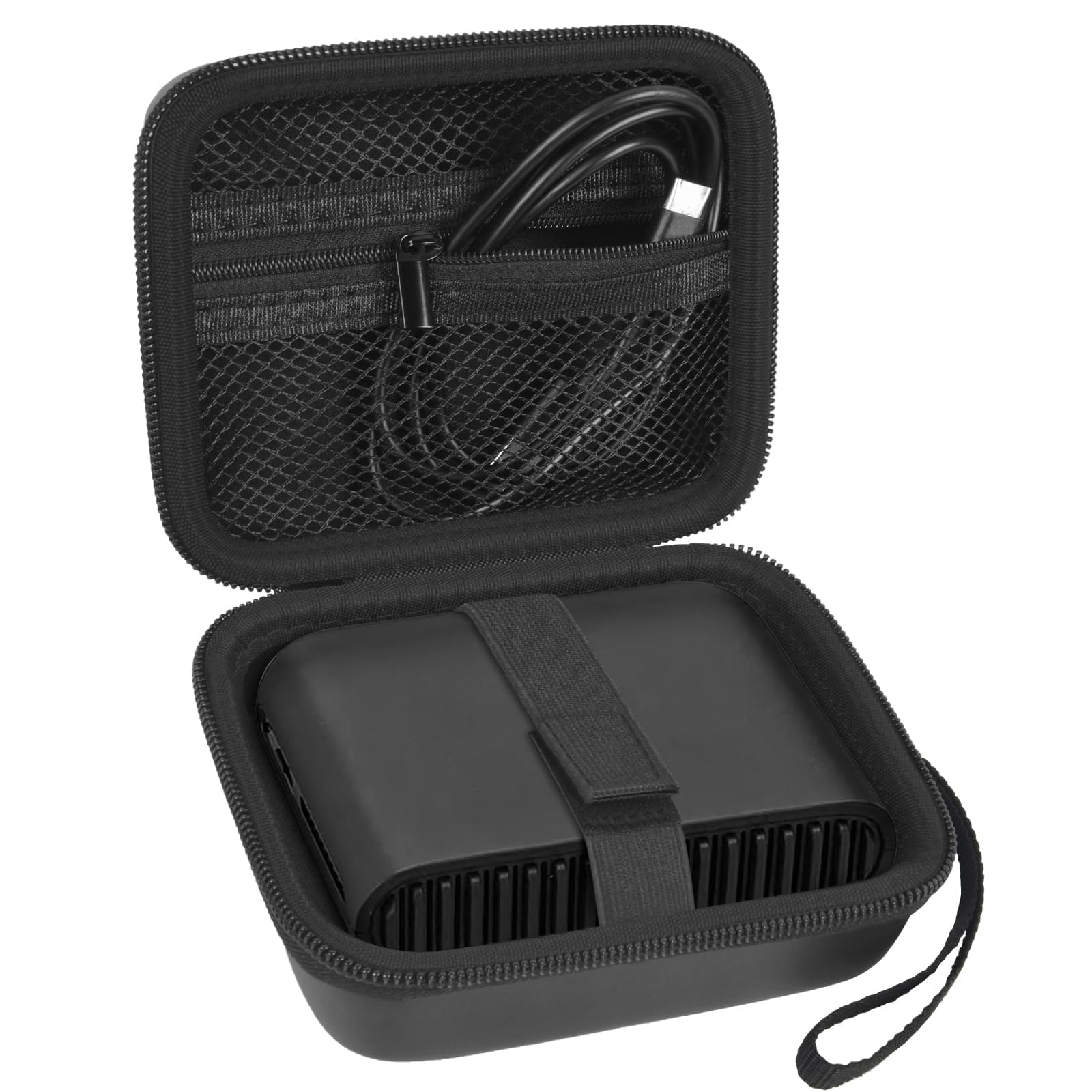 Case Compatible with TP-Link Ultra-Portable Wi-Fi 6 AX1500 AX3000 Travel Router, Storage Holder for TL-WR1502X TL-WR3002X Portable WiFi Hotspot, Ethernet Cable Network (Box Only)-Black