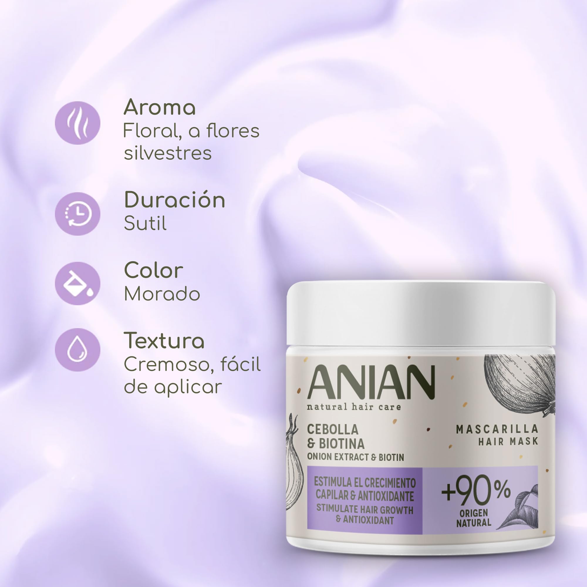 Mascarilla Esp Cebolla Y Biotina Anian 350Ml per chi cerca qualità e praticità, per uso pratico e risultati affidabili, 350ml