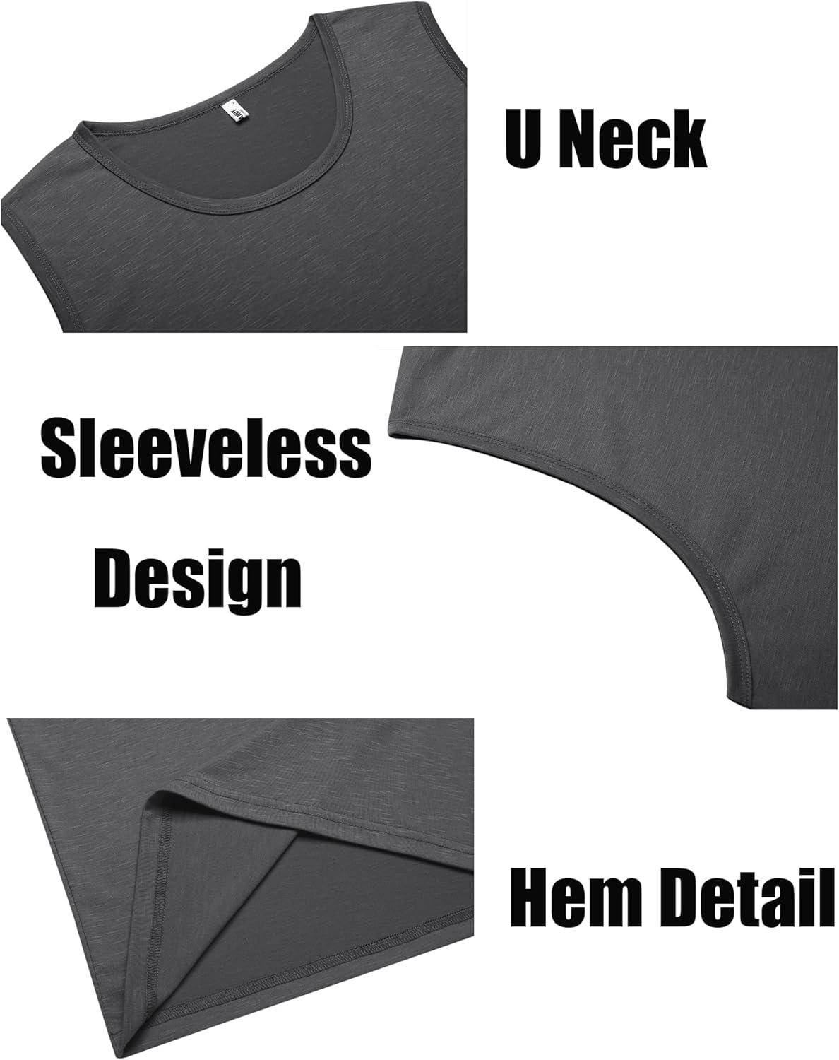 COOFANDY Men's Workout Tank Top 2 Pack Casual Soft Sleeveless Gym Muscle Shirts Bodybuilding Tee - Image 6