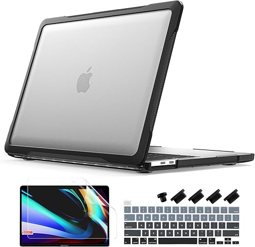 Batianda Funda de protección definitiva para MacBook Pro de 13 pulgadas, modelo A2338, M2, M1, chip A2251, A2289, versión 2022 2020, bordes de fibra