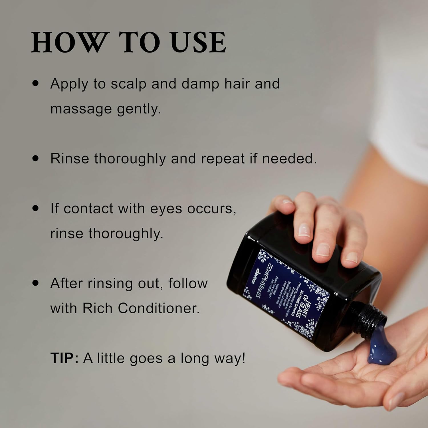 Davines Heart of Glass Silkening Shampoo, Enhancing Blue Shampoo for Blonde & Silver Hair - Gentle Cleanser with Jagua Blue Extract Balances Tones, Illuminates & Nourishes Weightlessly - Image 3