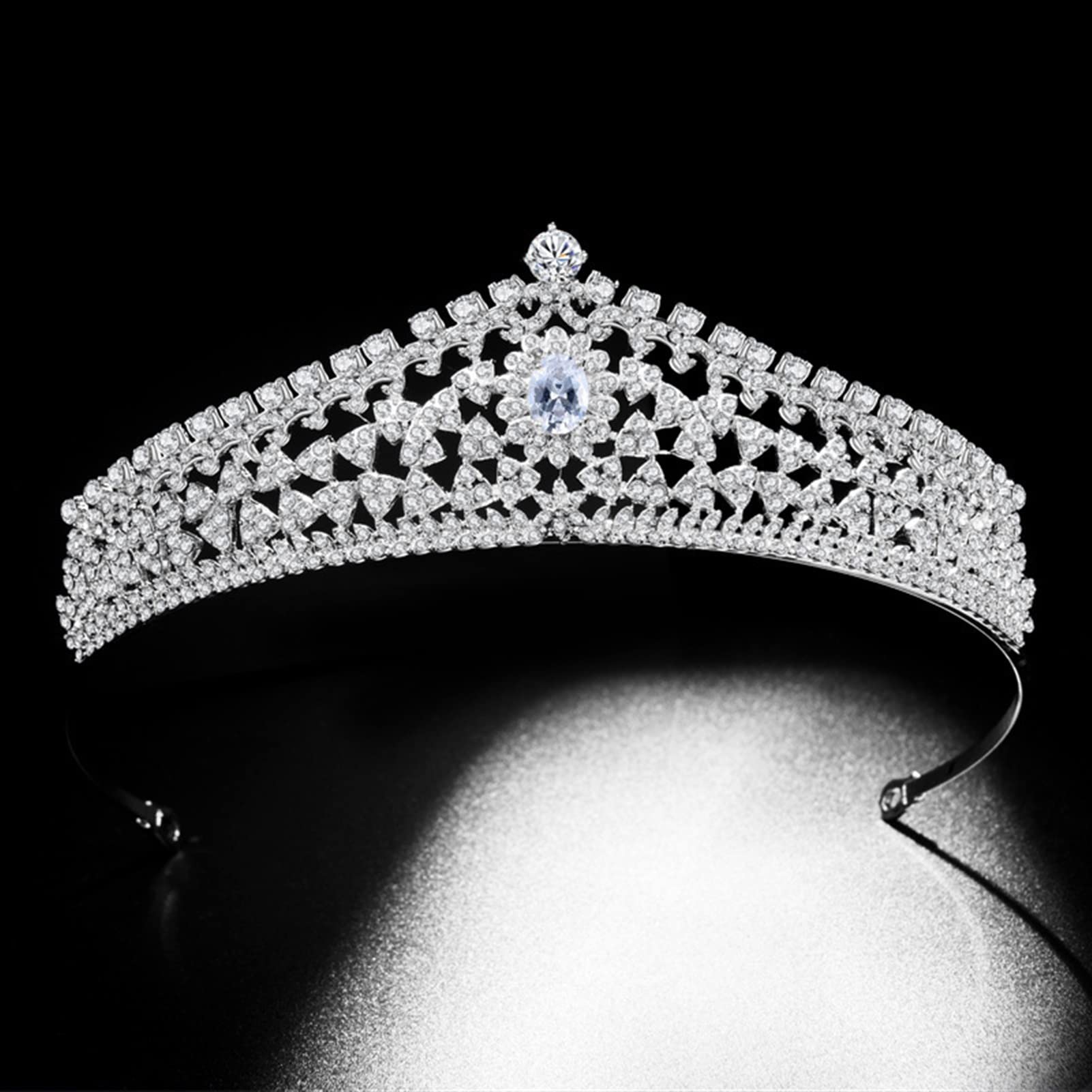 Tocados de Boda Crown Crystal Bridal Wedding Tiara y Crown Bodas Accesorio for el Cabello Decoración Tocado Novia