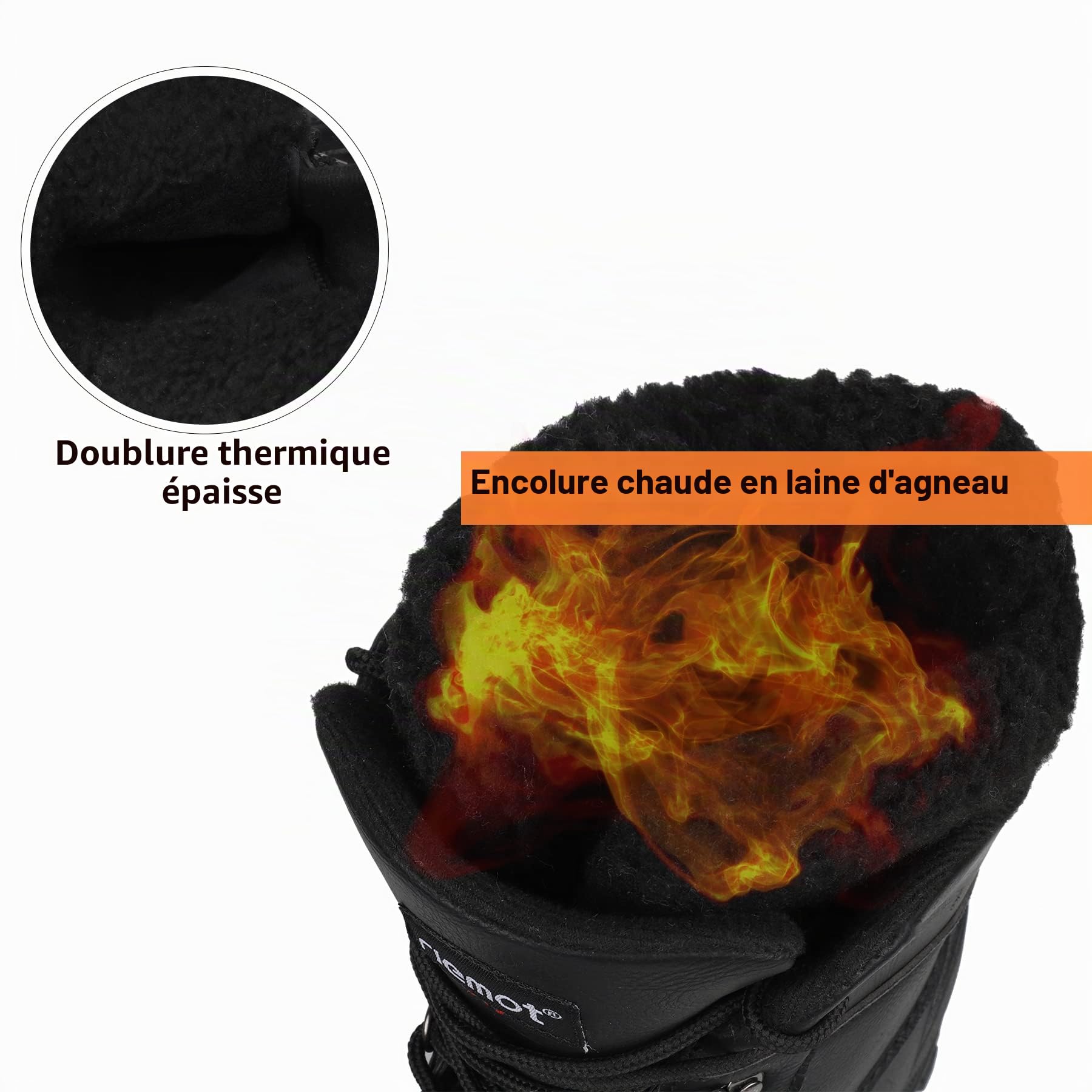 riemot Unisex's Schneestiefel Snow Boot